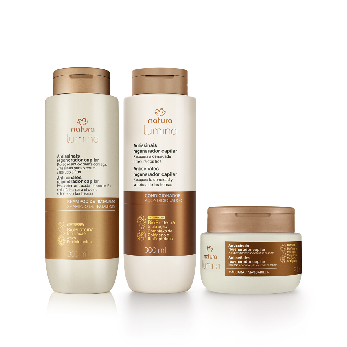 Kit Lumina Antissinais Regenerador Capilar (3 produtos)