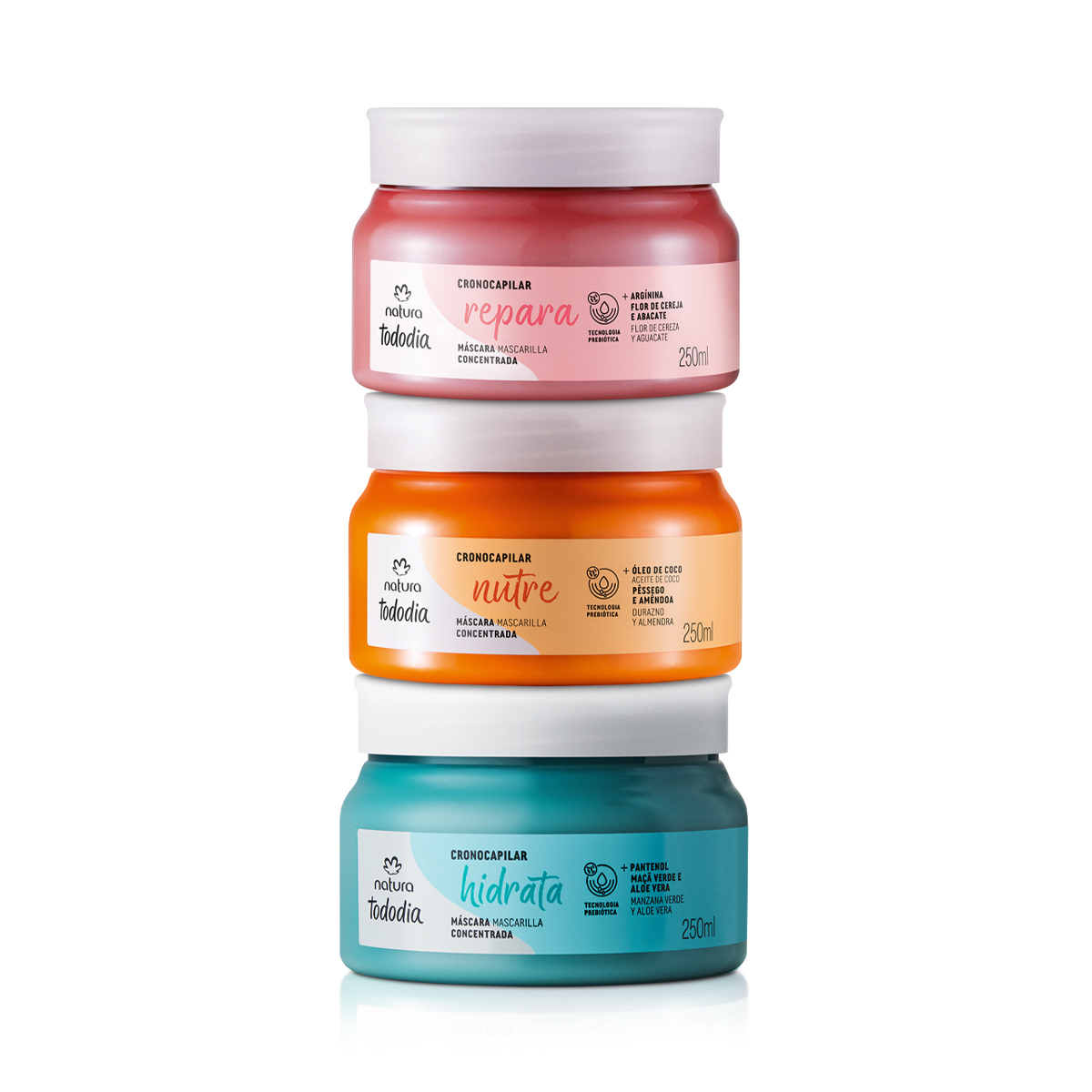 Kit Máscara Concentrada Cronocapilar Tododia (3 produtos) 3 un de 250 ml