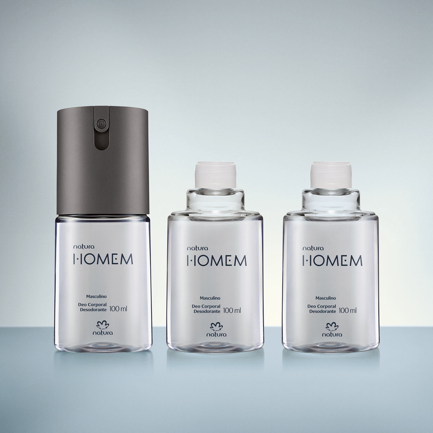 Kit Desodorante Corporal Natura Homem (3 produtos)