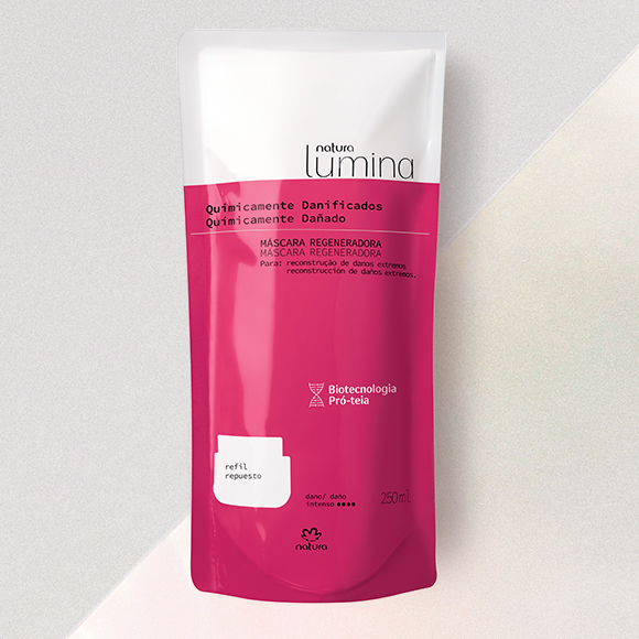 Refil Máscara Regeneradora para Cabelos Quimicamente Danificados Lumina