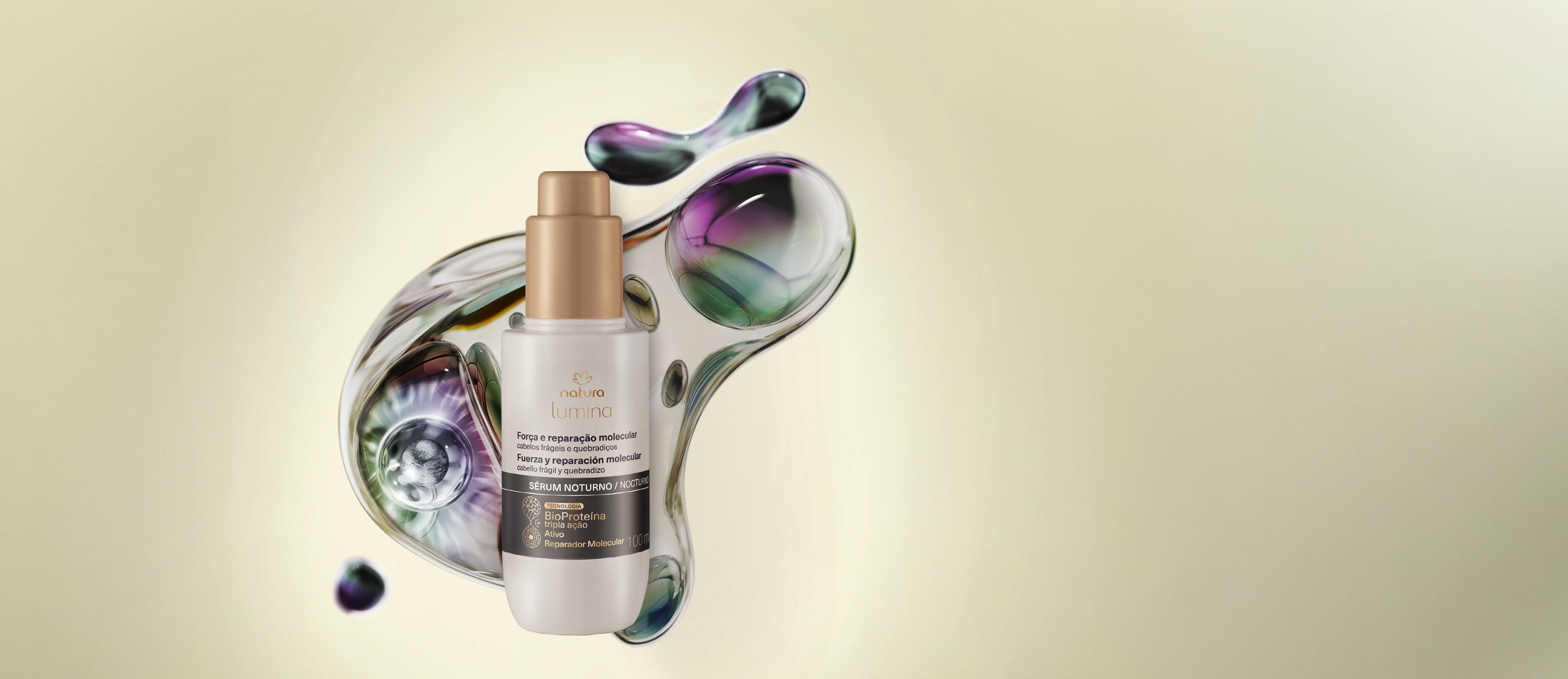 Sérum Noturno Força e Reparação Molecular Lumina