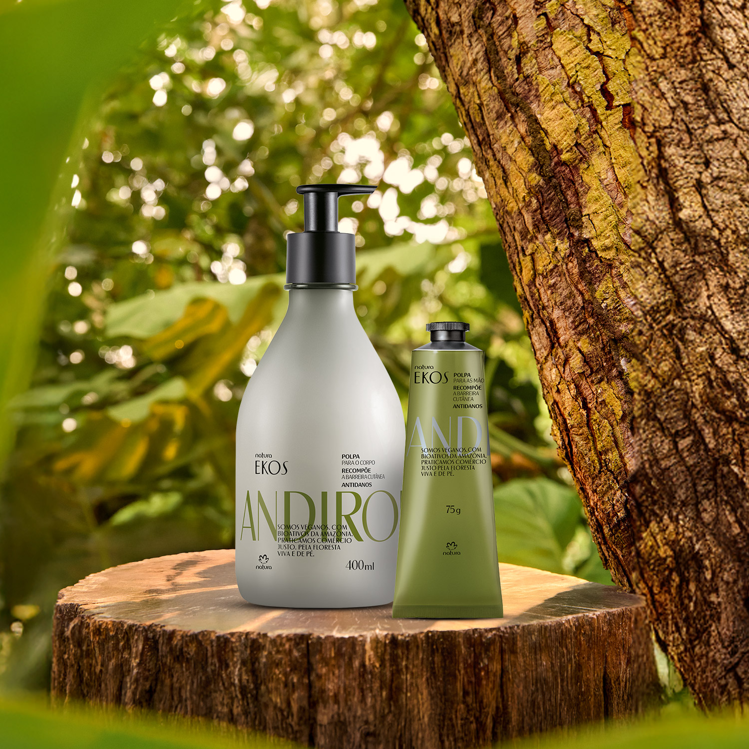 Kit Ekos Andiroba Hidratante Corpo e Mãos (2 produtos)