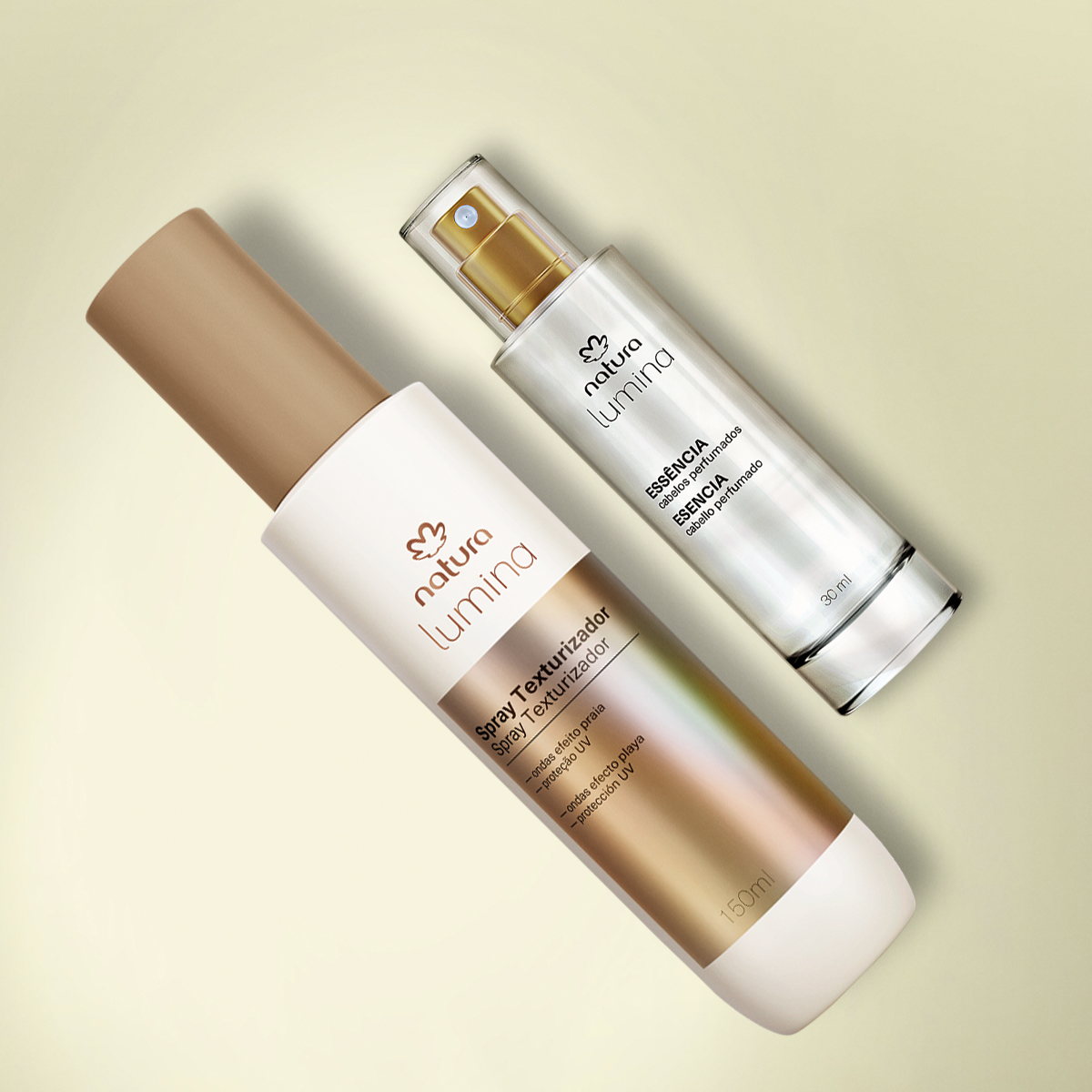 Kit Spray Texturizador e Essência para Finalização Lumina (2 produtos)