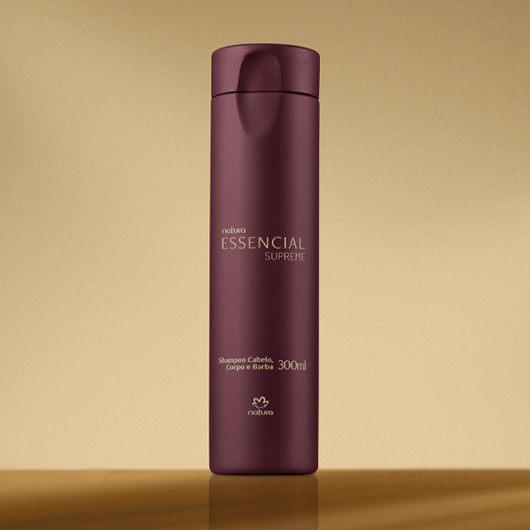 Shampoo Cabelo Corpo e Barba Essencial Supreme 300 ml