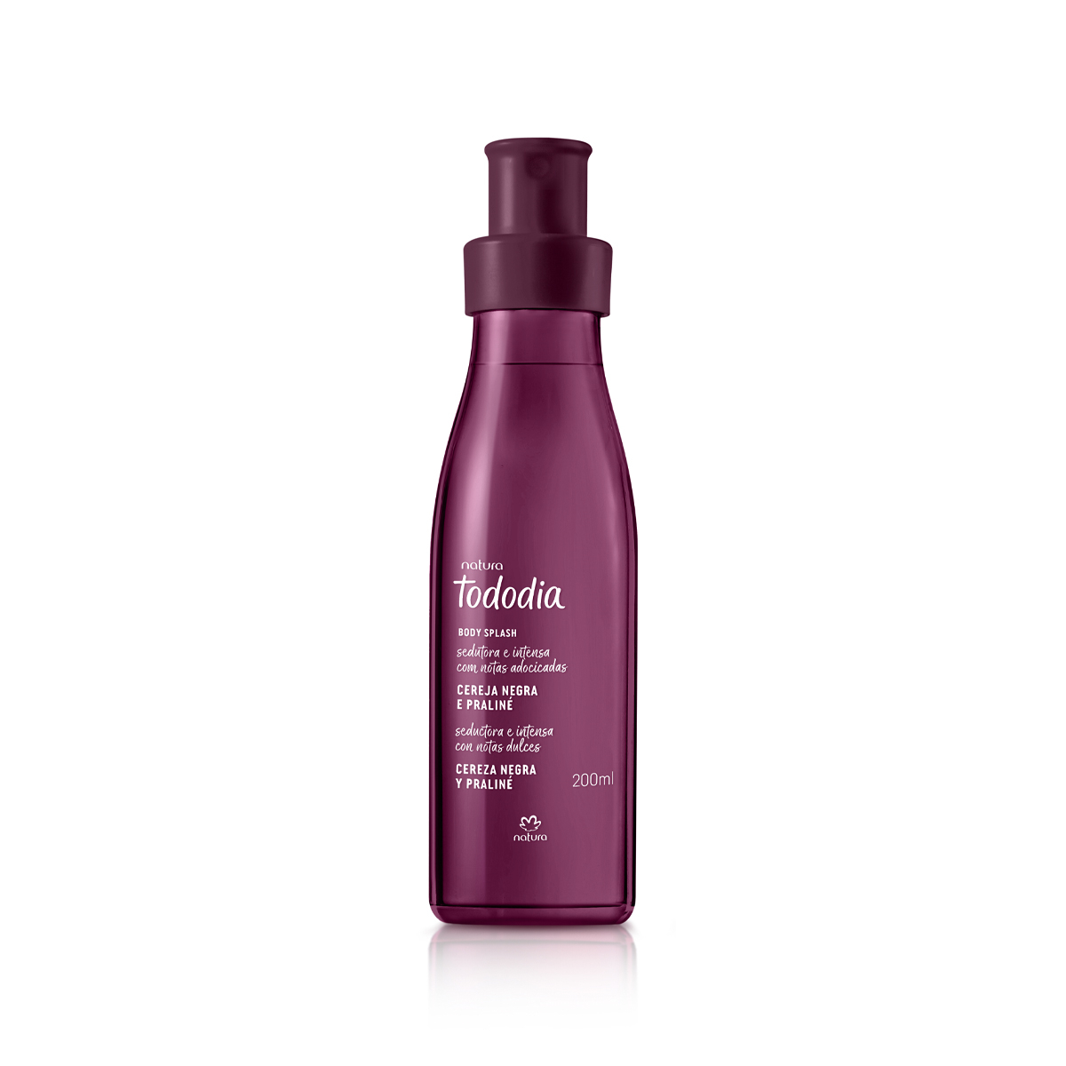 Body Splash Desodorante Colônia Tododia Cereja Negra e Praliné 200 ml
  