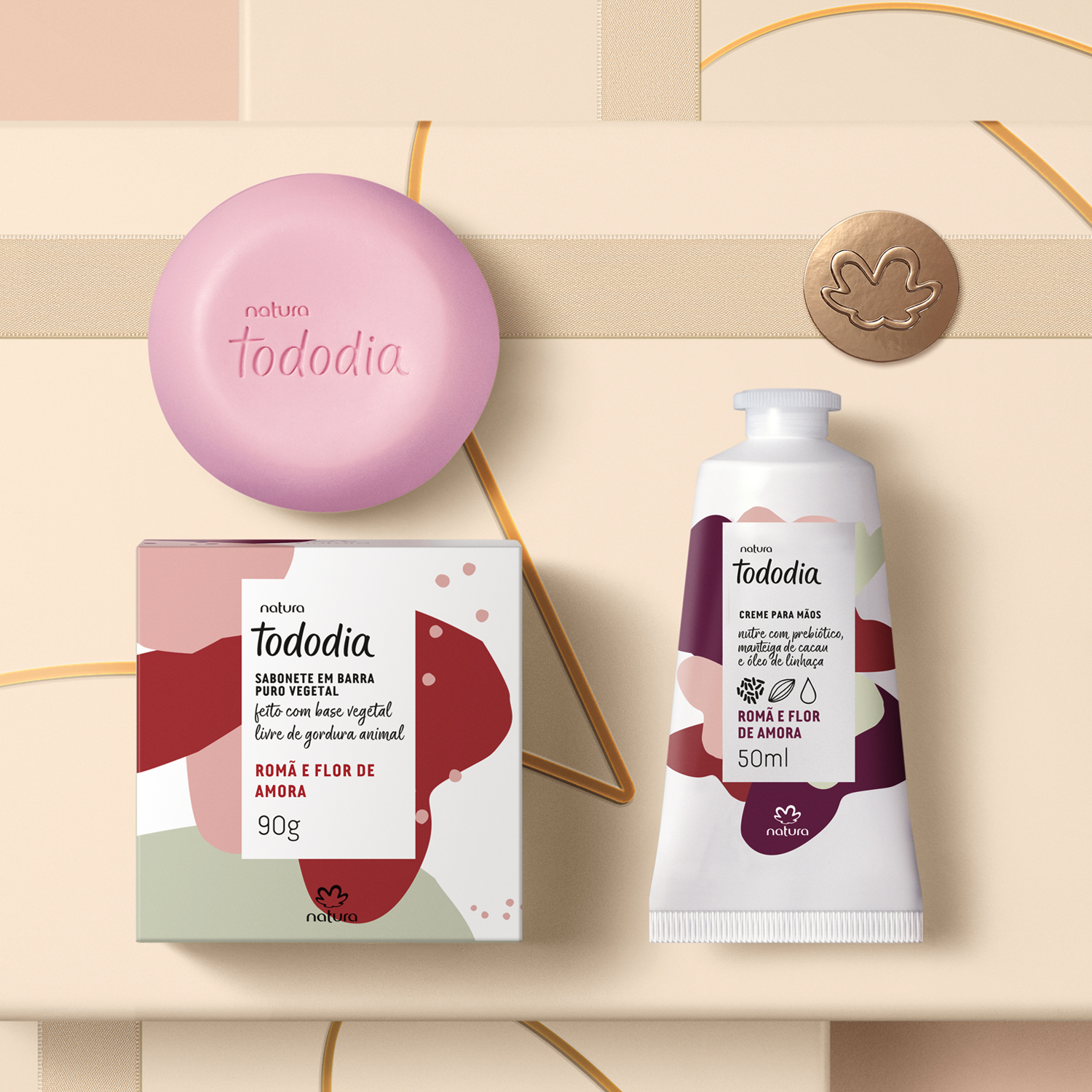 Presente Natura Tododia Romã e Flor de Amora (2 produtos)