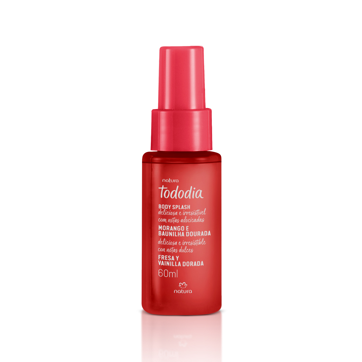 Body Splash Tododia Morango e Baunilha Dourada 60 ml