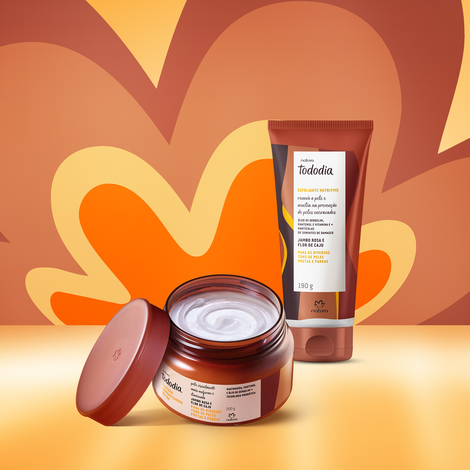 Kit Tododia Jambo Rosa e Flor de Caju com Esfoliante e Manteiga Corporal (2 produtos)