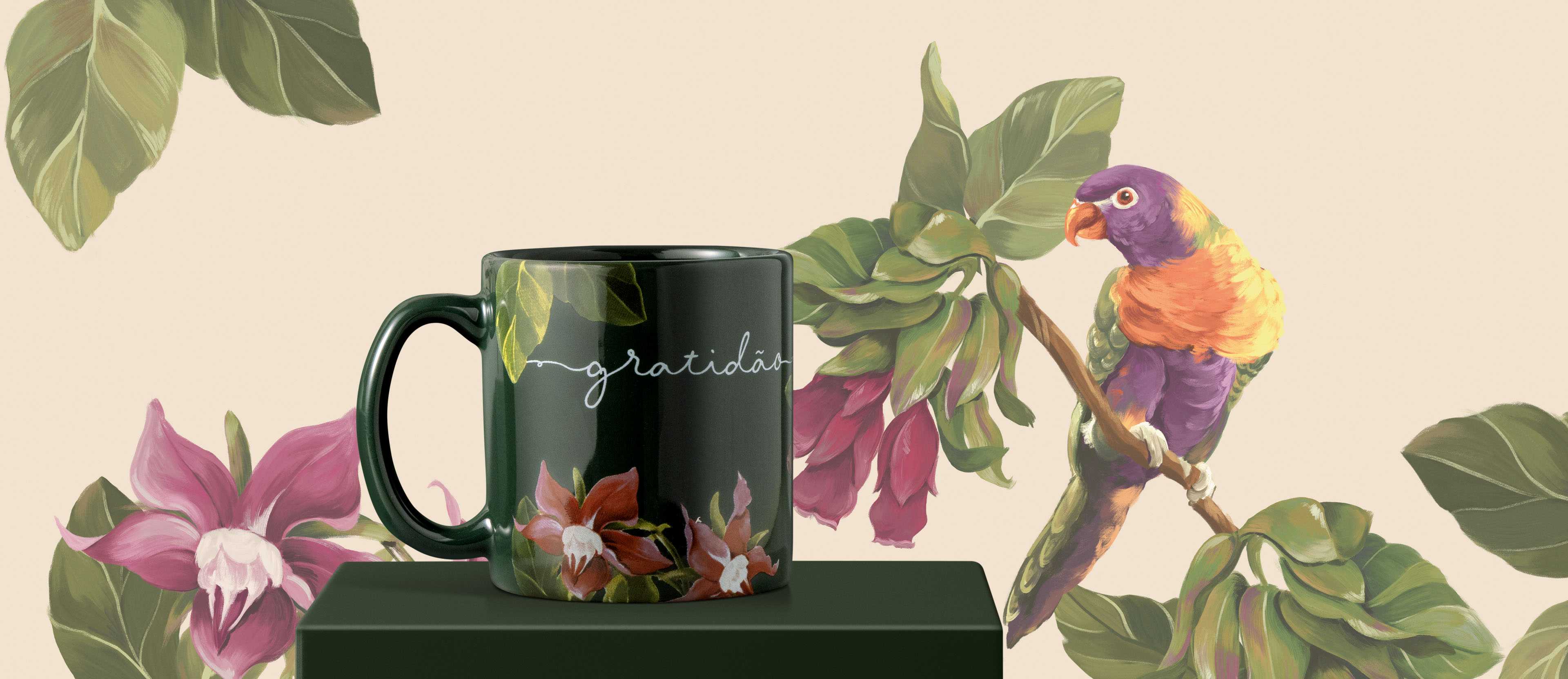 Caneca Gratidão Crer Para Ver