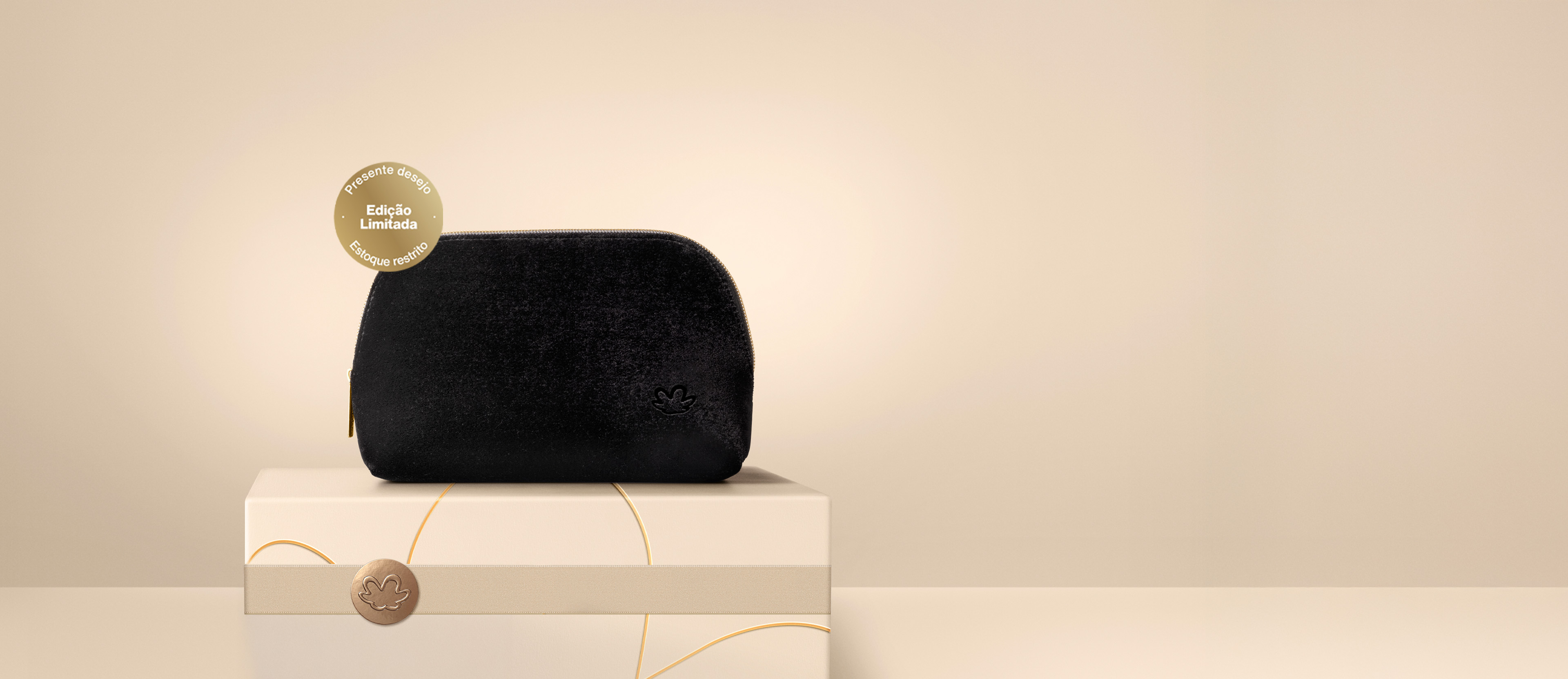 Presente Natura Clutch de Veludo