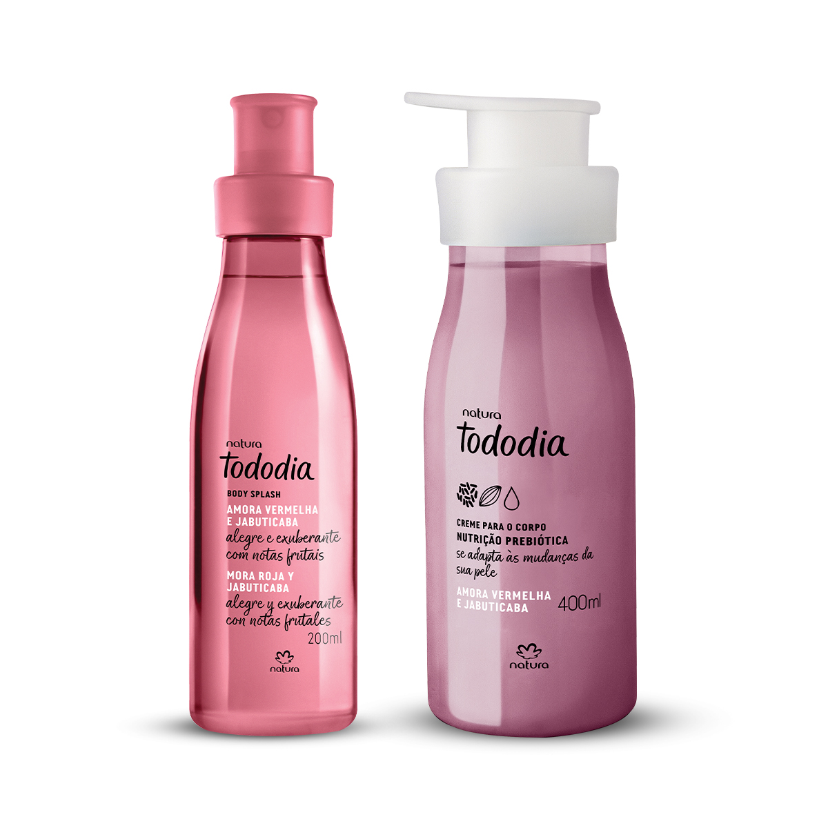 Kit Tododia Amora Vermelha e Jabuticaba com Hidratante e Body Splash (2 produtos)