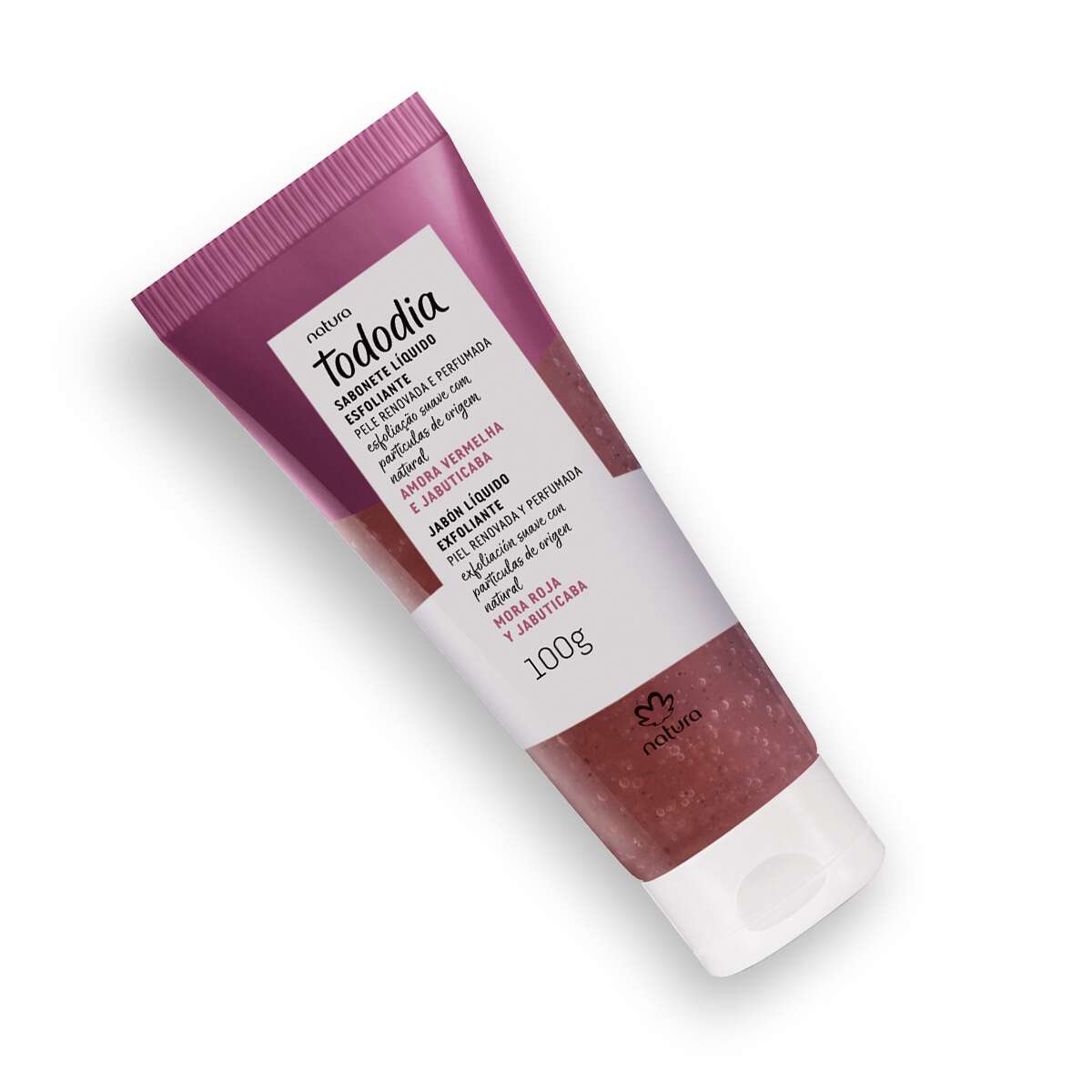Sabonete Líquido Corporal Esfoliante Tododia Amora Vermelha e Jabuticaba 100 g