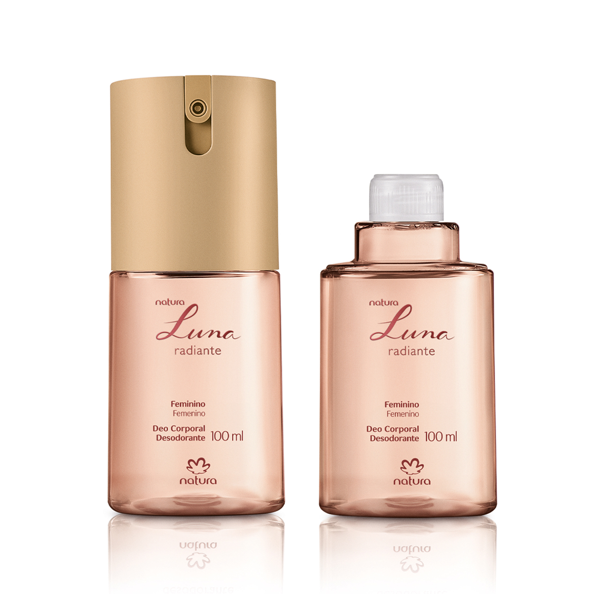 Kit Desodorante Corporal Luna Radiante com Refil 2 un de 100 ml