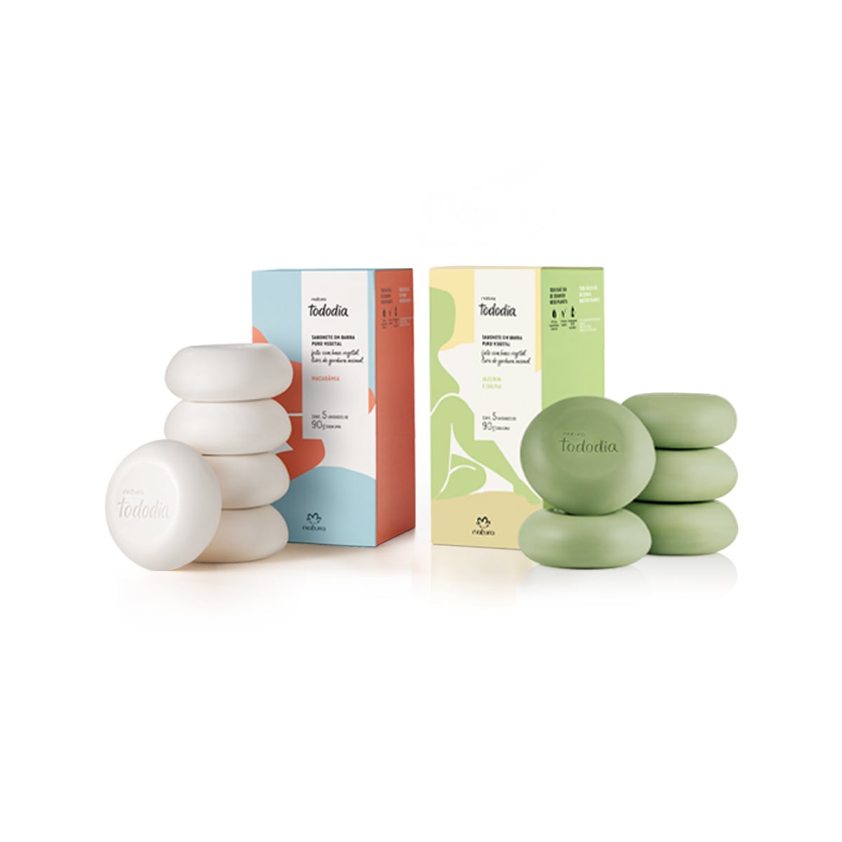 Kit Tododia Sabonete em Barra Macadâmia e Alecrim e Sálvia (2 produtos)