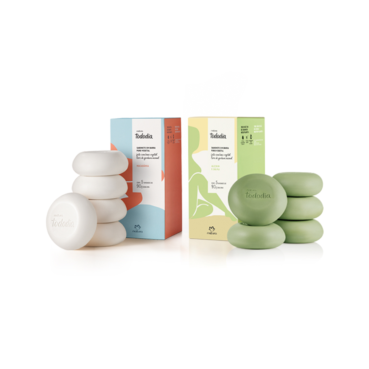 Kit Tododia Sabonete em Barra Macadâmia e Alecrim e Sálvia (2 produtos)