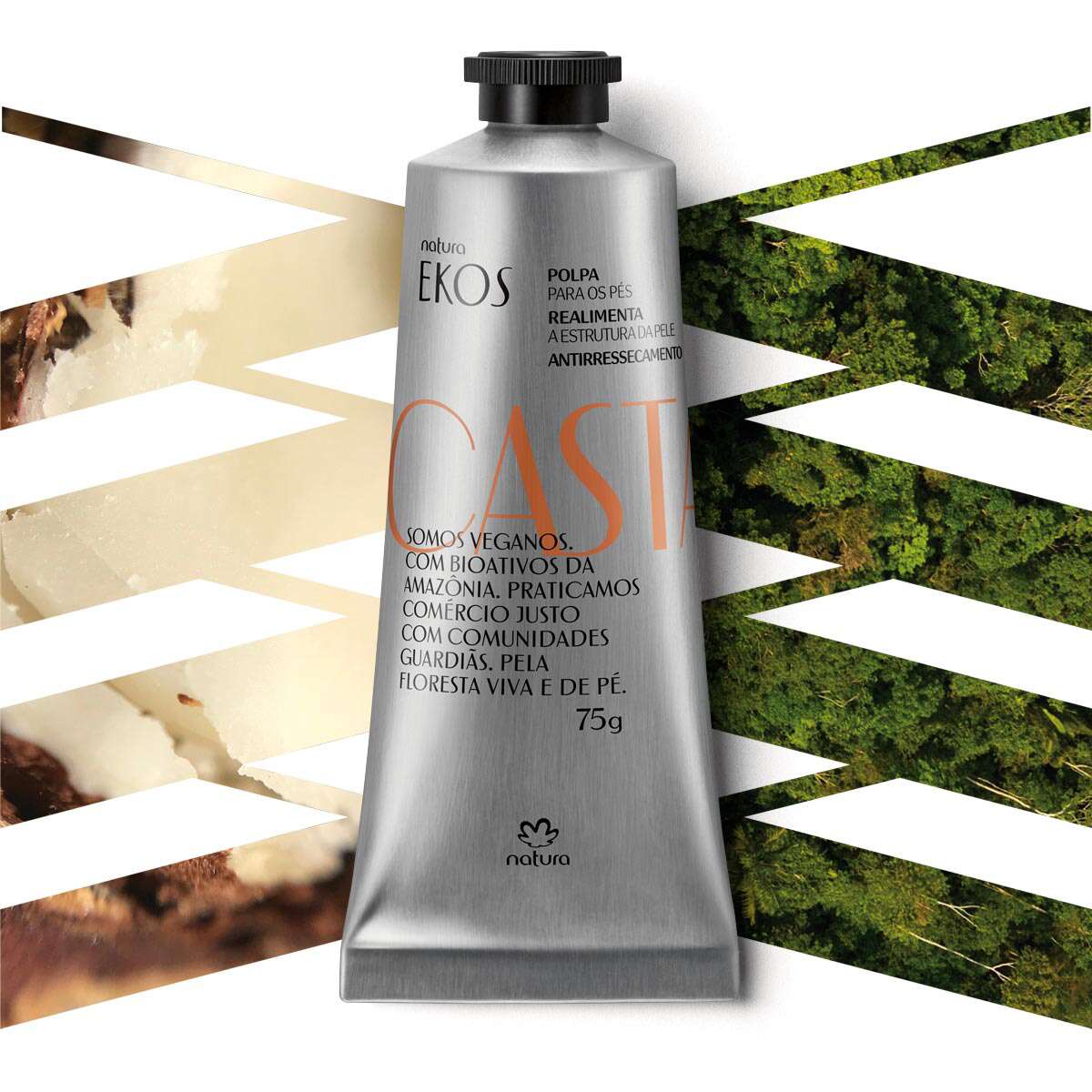 Polpa Hidratante para os Pés Ekos Castanha