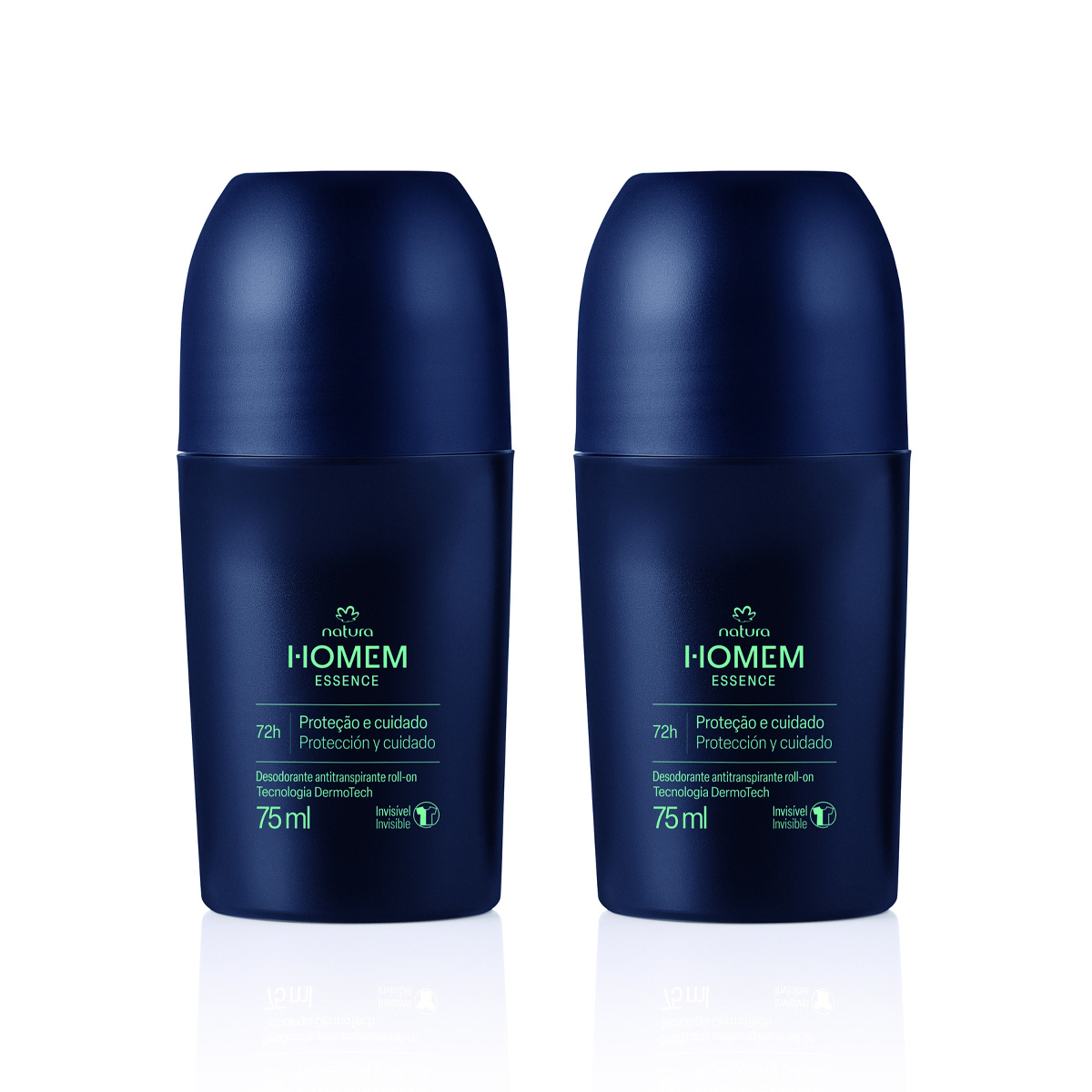 Kit Desodorante Antitranspirante Roll-On Natura Homem Essence (2 unidades)