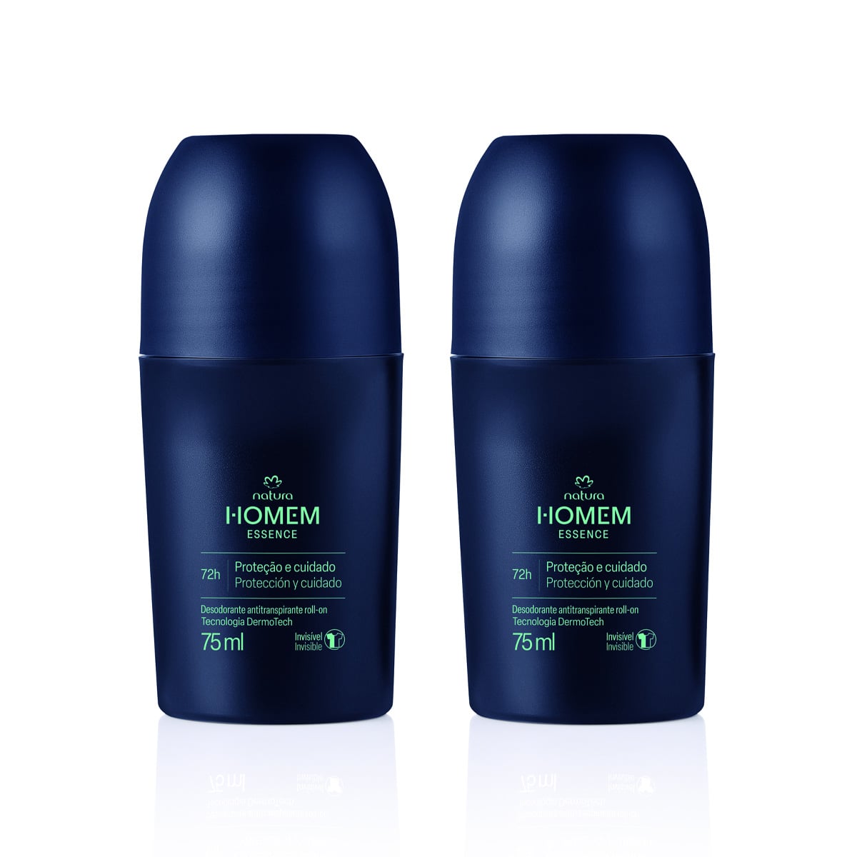 Kit Desodorante Antitranspirante Roll-On Natura Homem Essence (2 unidades)