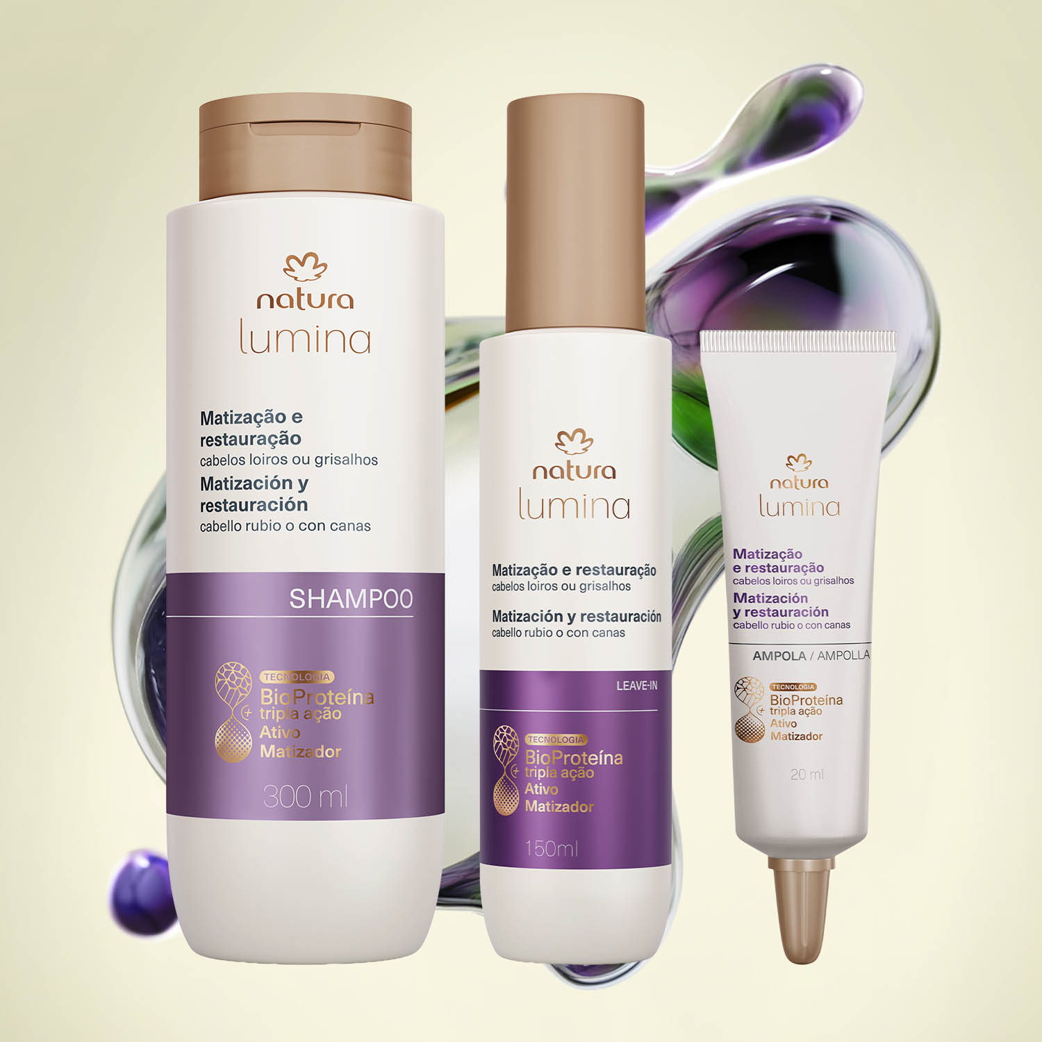 Kit Lumina Matização e Restauração para Loiros e Grisalhos