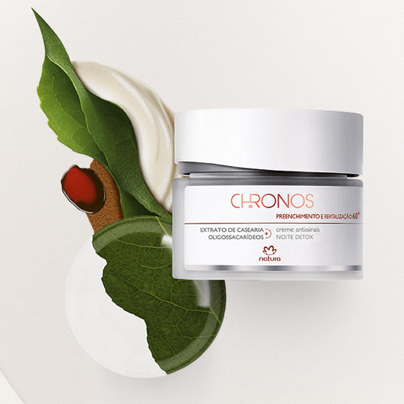 Creme facial Antissinais 60+ Noite Preenchimento e Revitalização Chronos