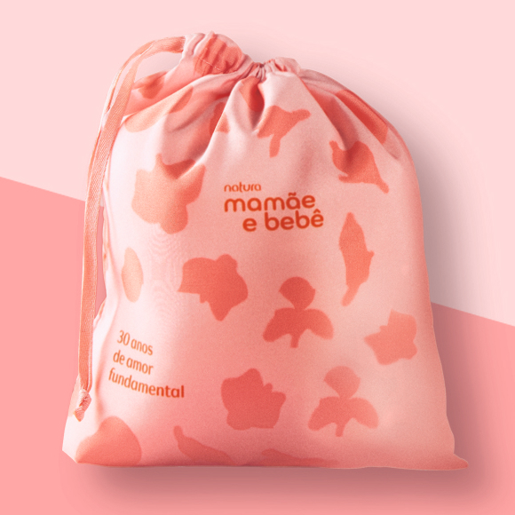 Nécessaire Saquinho Momento Gestante Mamãe e Bebê