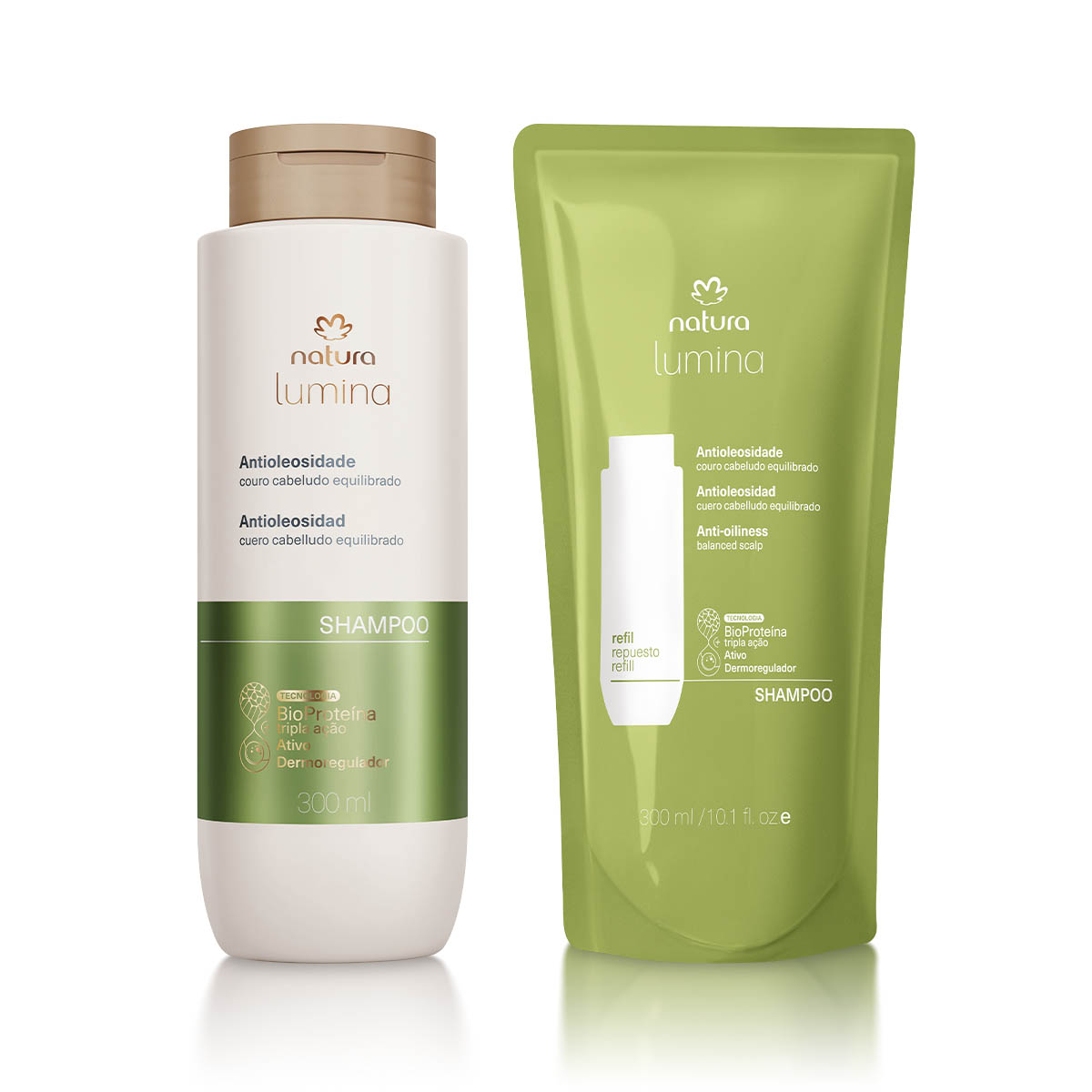 Kit Shampoo com Refil Lumina Antioleosidade