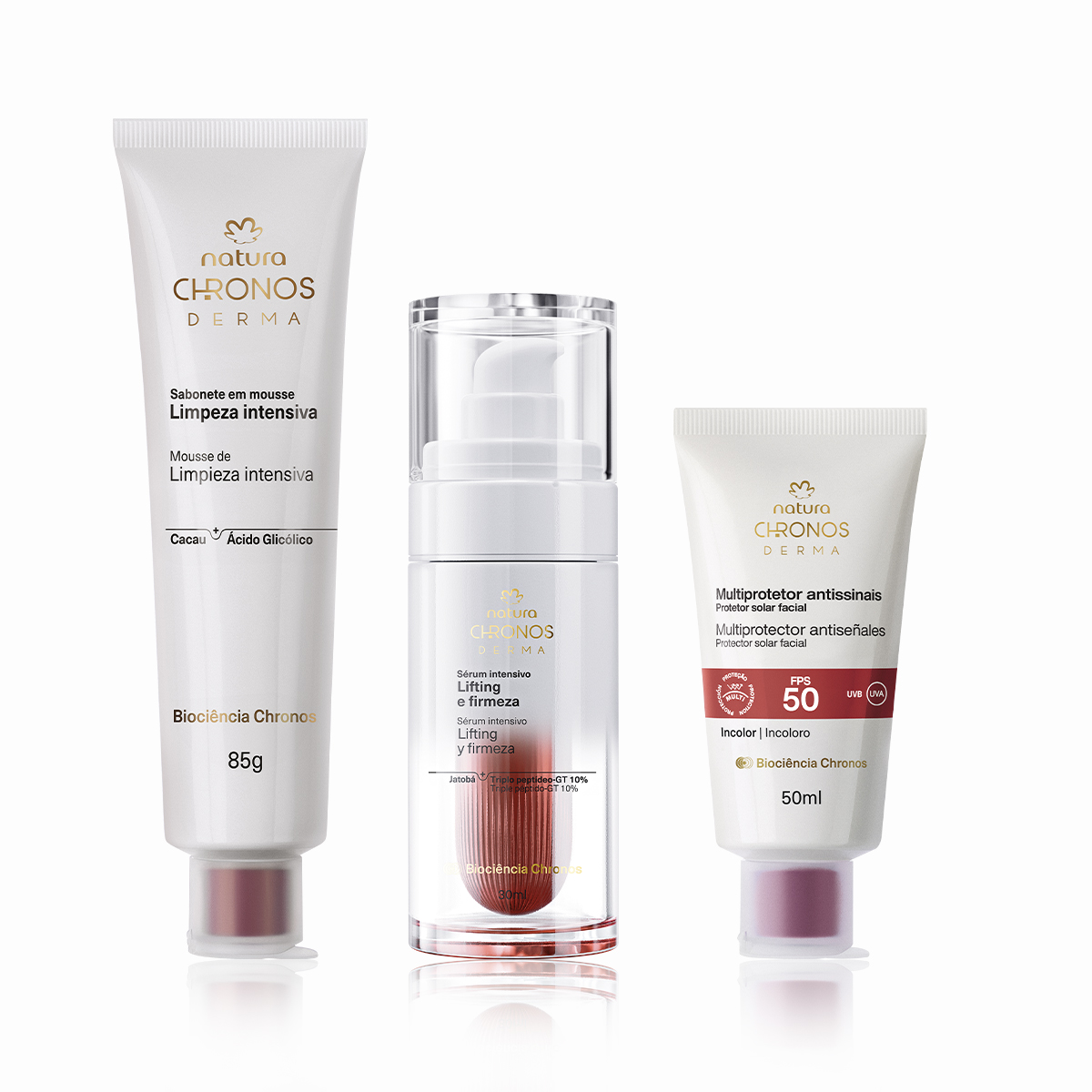Kit Rotina Rugas Intensivo Chronos Derma (3 produtos)