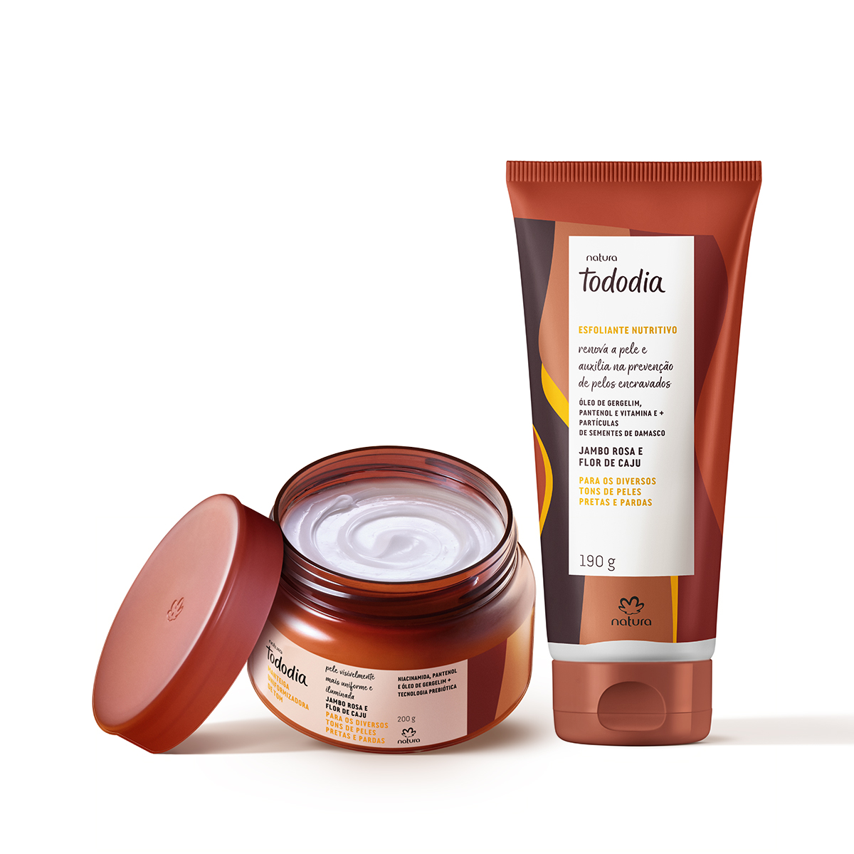 Kit Tododia Jambo Rosa e Flor de Caju com Esfoliante e Manteiga Corporal (2 produtos)