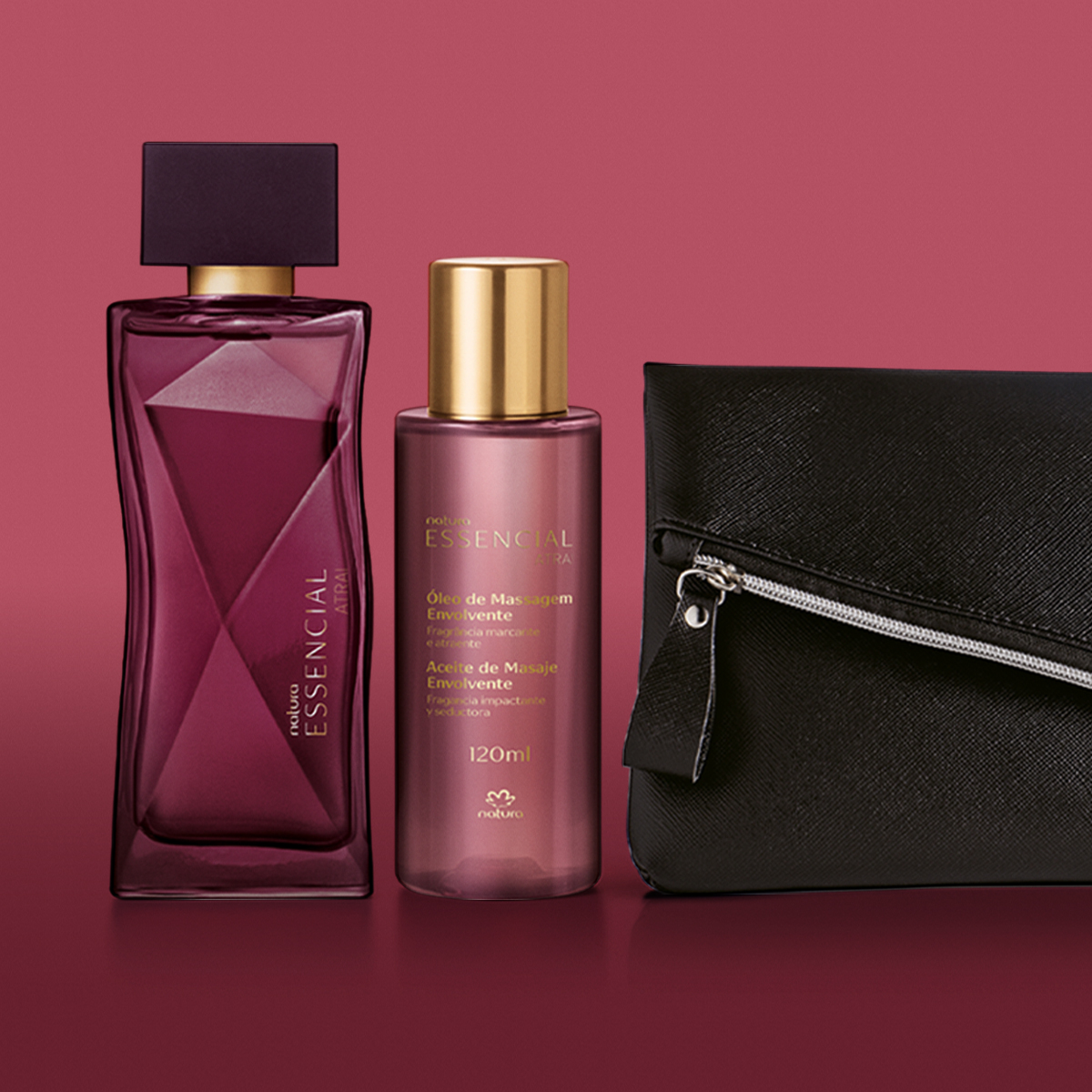 Presente Natura Essencial Atrai Feminino com Acessório (3 produtos)