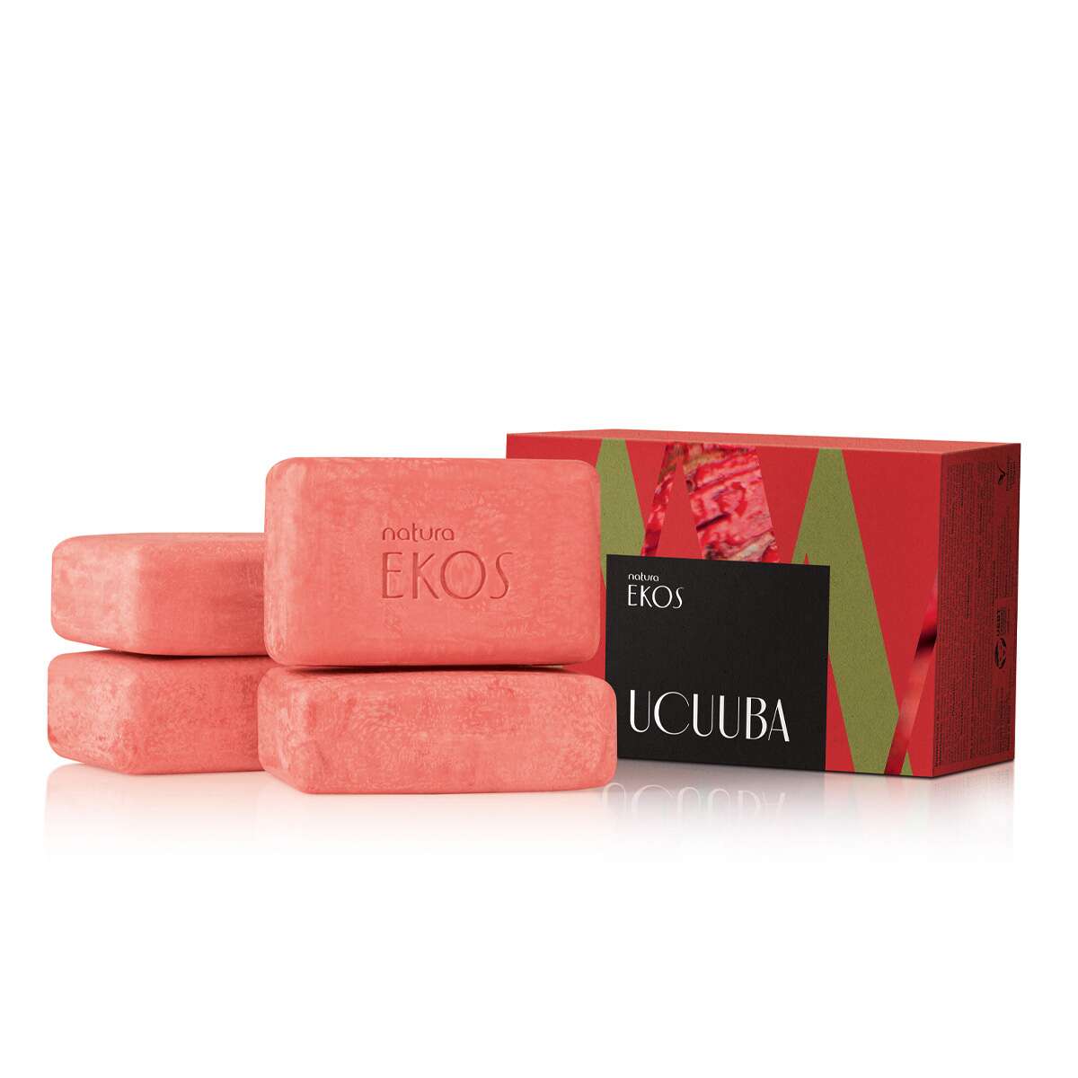 Sabonete em Barra Puro Vegetal Cremoso Ekos Ucuuba 4 un de 100 g