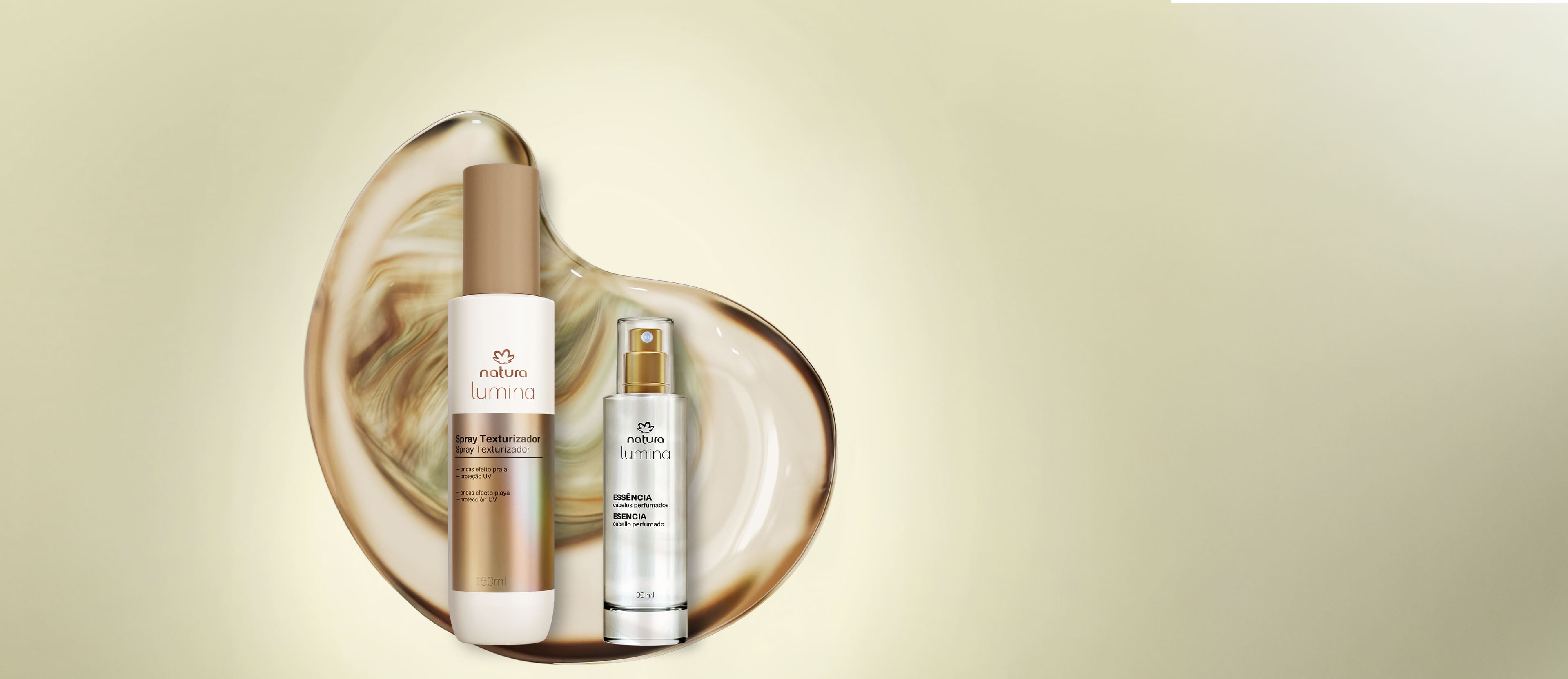 Kit Spray Texturizador e Essência para Finalização Lumina (2 produtos)