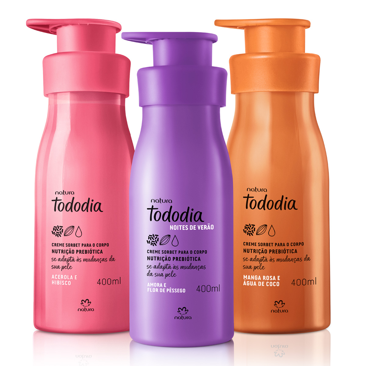 Kit Cremes Nutritivos para o Corpo Tododia (3 produtos)