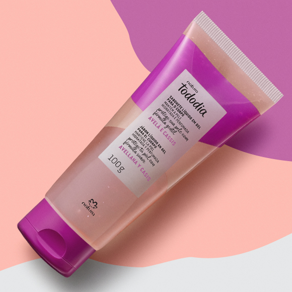 Sabonete Líquido em Gel para o Corpo Tododia Avelã e Cassis 100 g