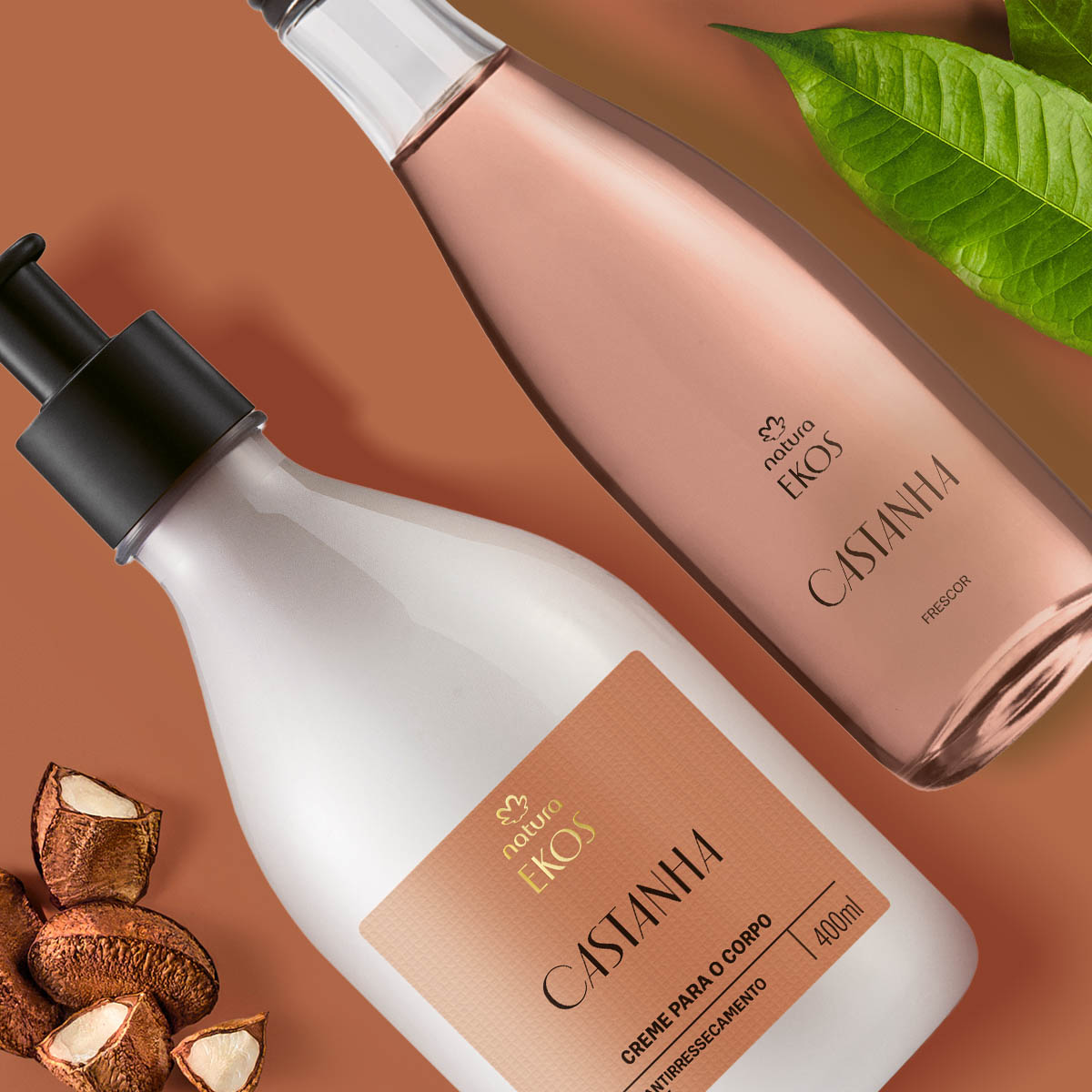 Kit Ekos Castanha Creme para o Corpo e Frescor