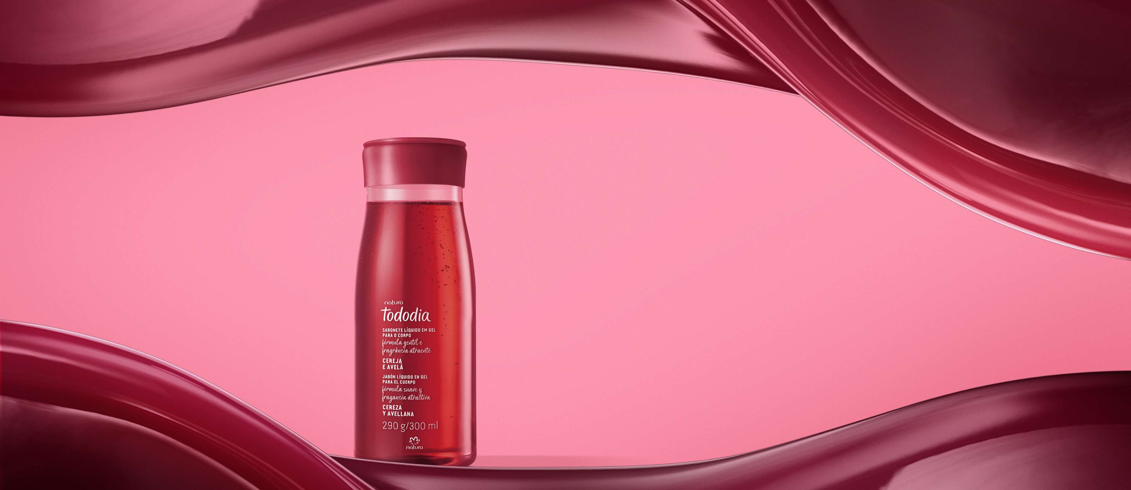 Sabonete Líquido em Gel Tododia Cereja e Avelã