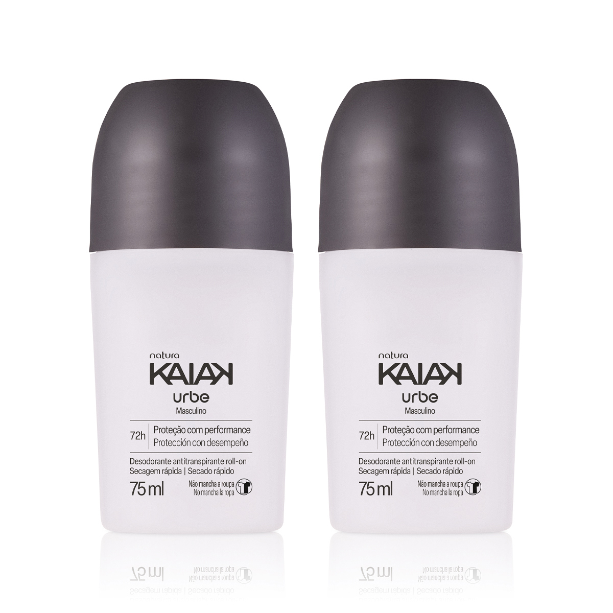 Kit Desodorante Antitranspirante Roll-on Kaiak Urbe Masculino (2 unidades)