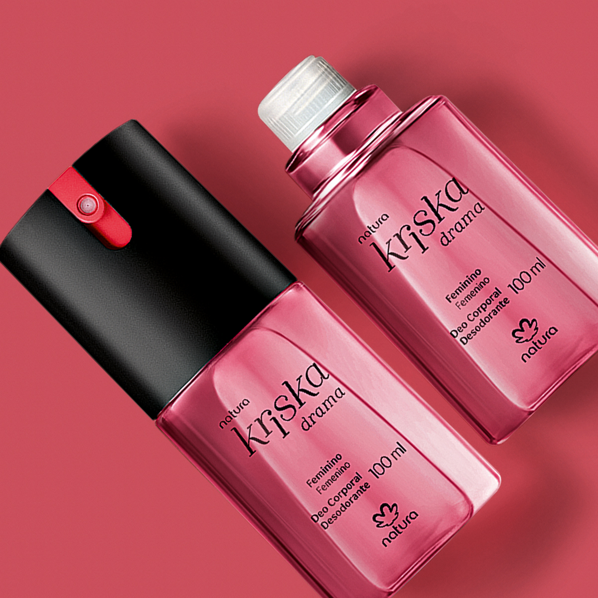 Kit Desodorante Corporal Kriska Drama com Refil (2 produtos)