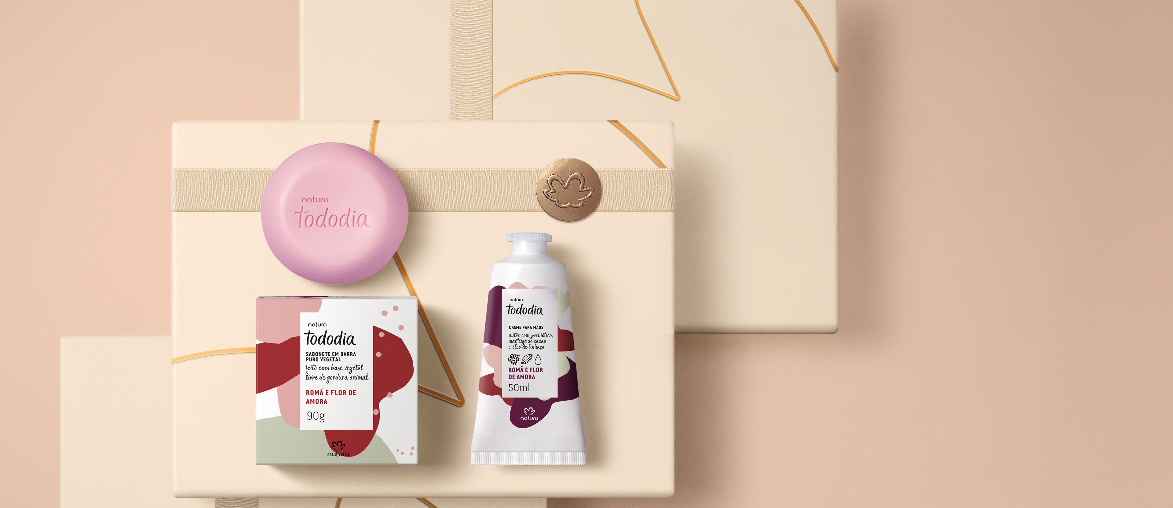 Presente Natura Tododia Romã e Flor de Amora (2 produtos)