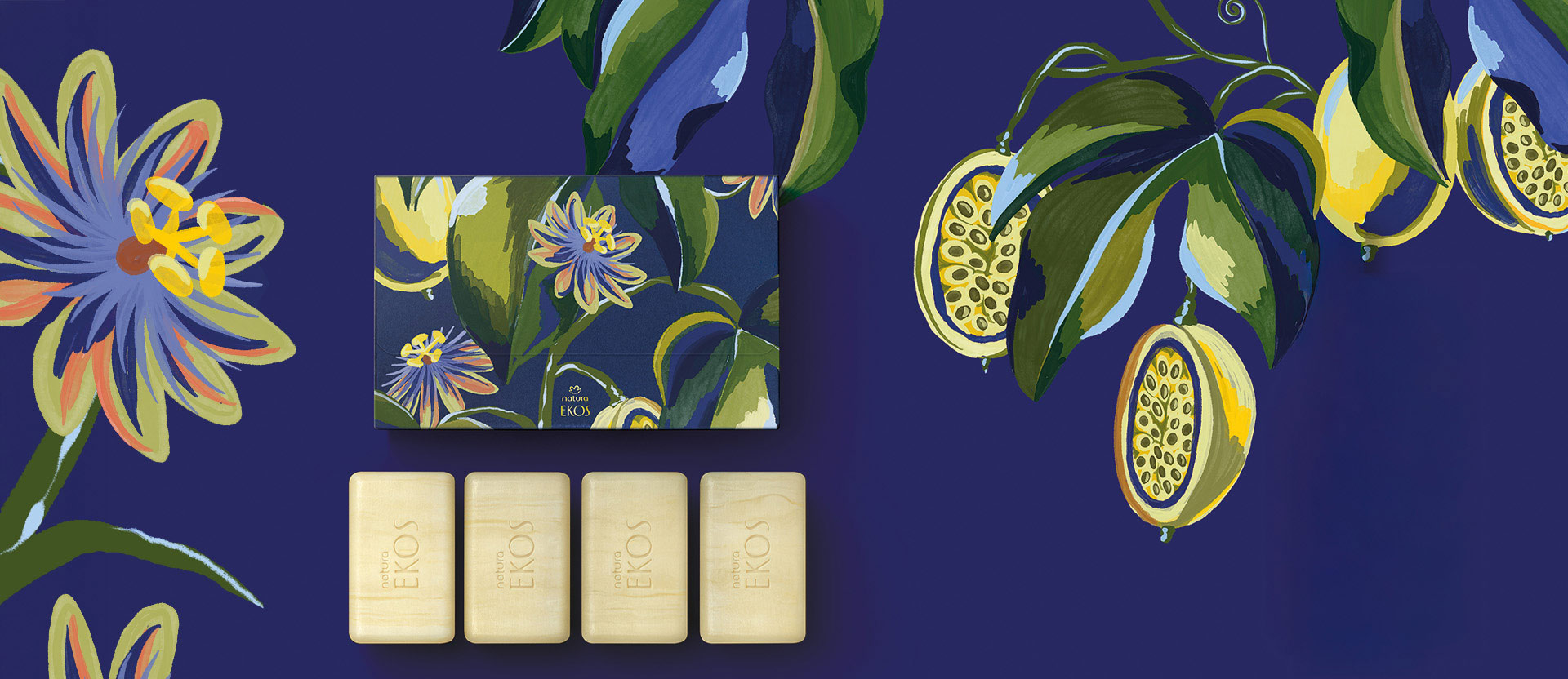 Sabonete em Barra Cremoso Ekos Maracujá Natureza dos Sonhos