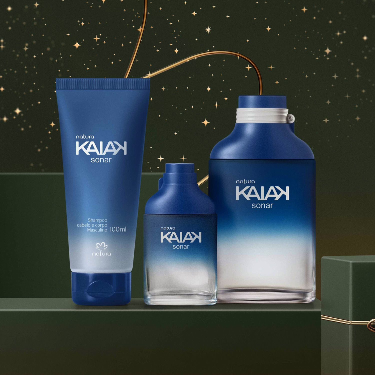 Presente Natura Kaiak Sonar Masculino (3 produtos)