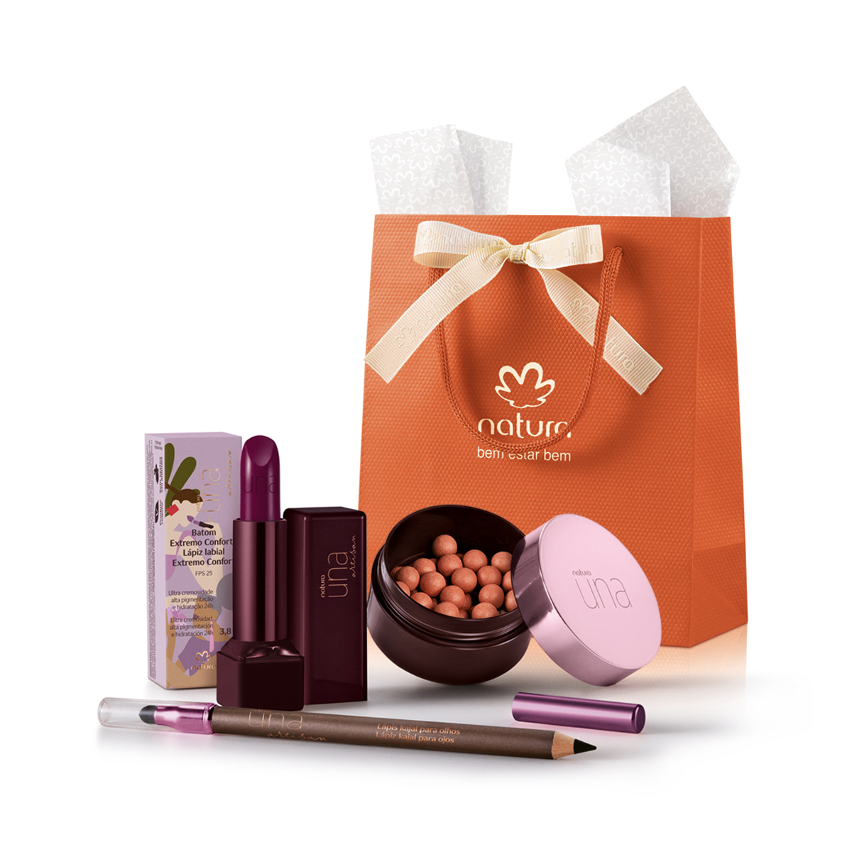 Presente Natura Una Artisan Edição Especial Maquiagem (3 produtos)