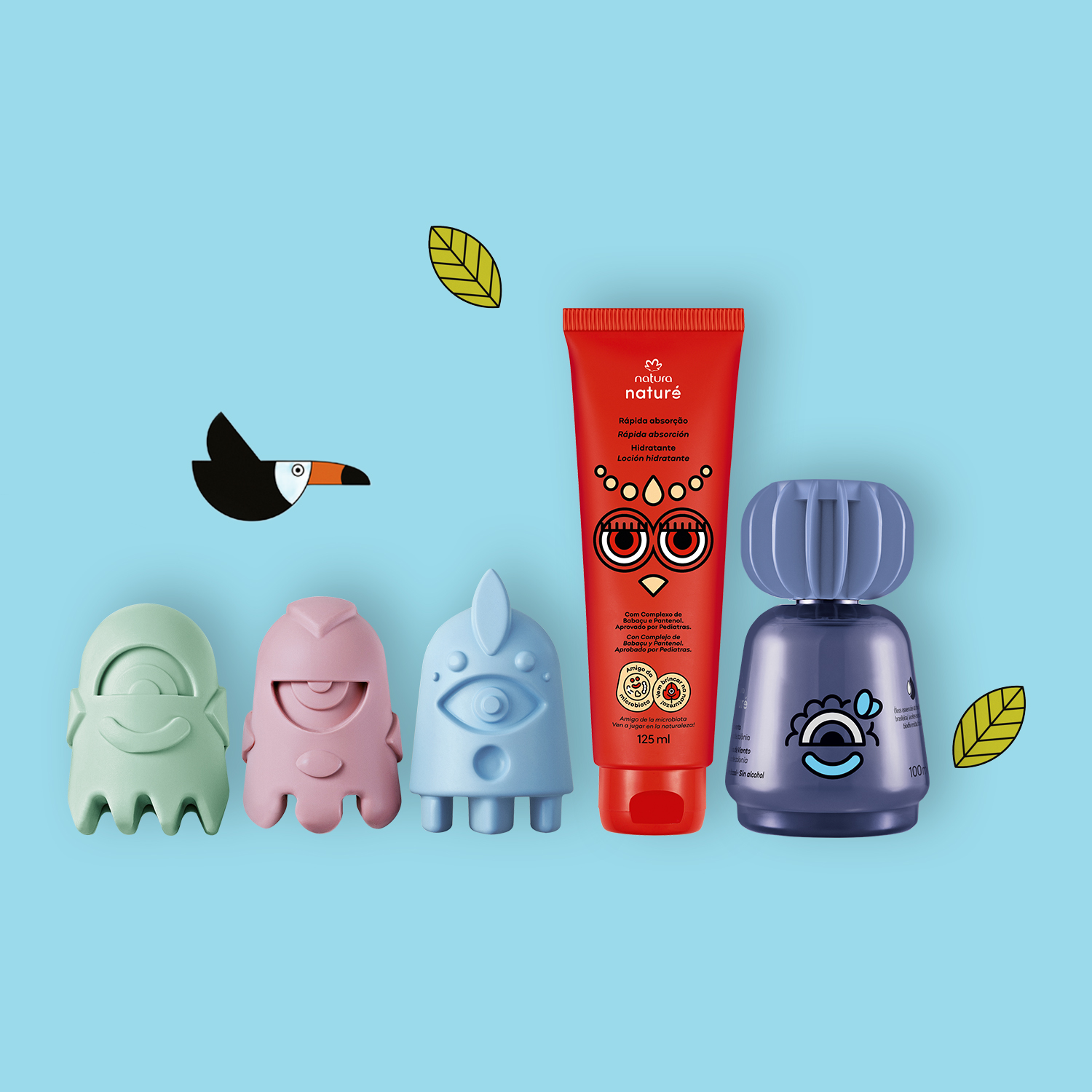 Kit Naturé Colônia Catavento, Sabonete em Barra e Hidratante (3 produtos)