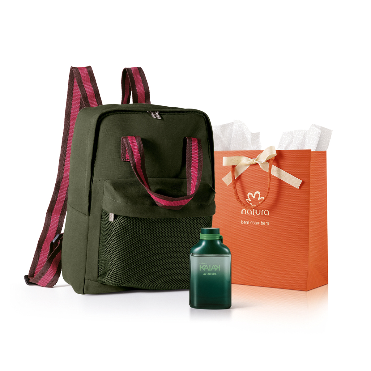 Presente Natura Kaiak Aventura Masculino com Mochila (2 produtos)