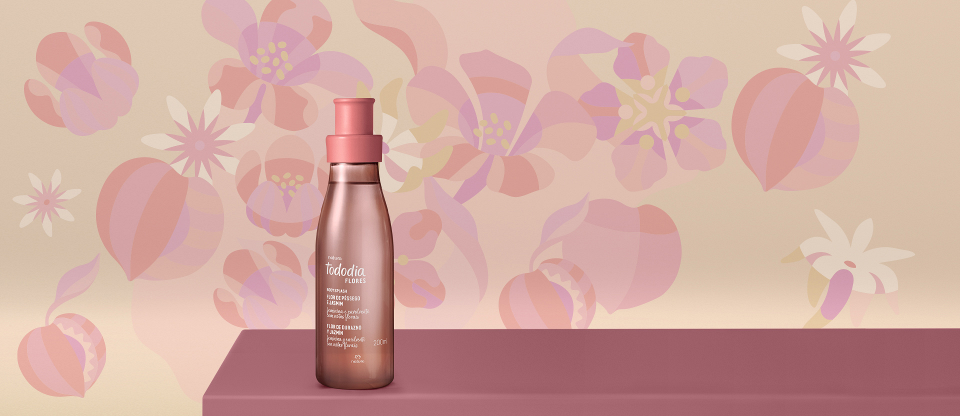 Body Splash Desodorante Colônia Tododia Flores 200 ml