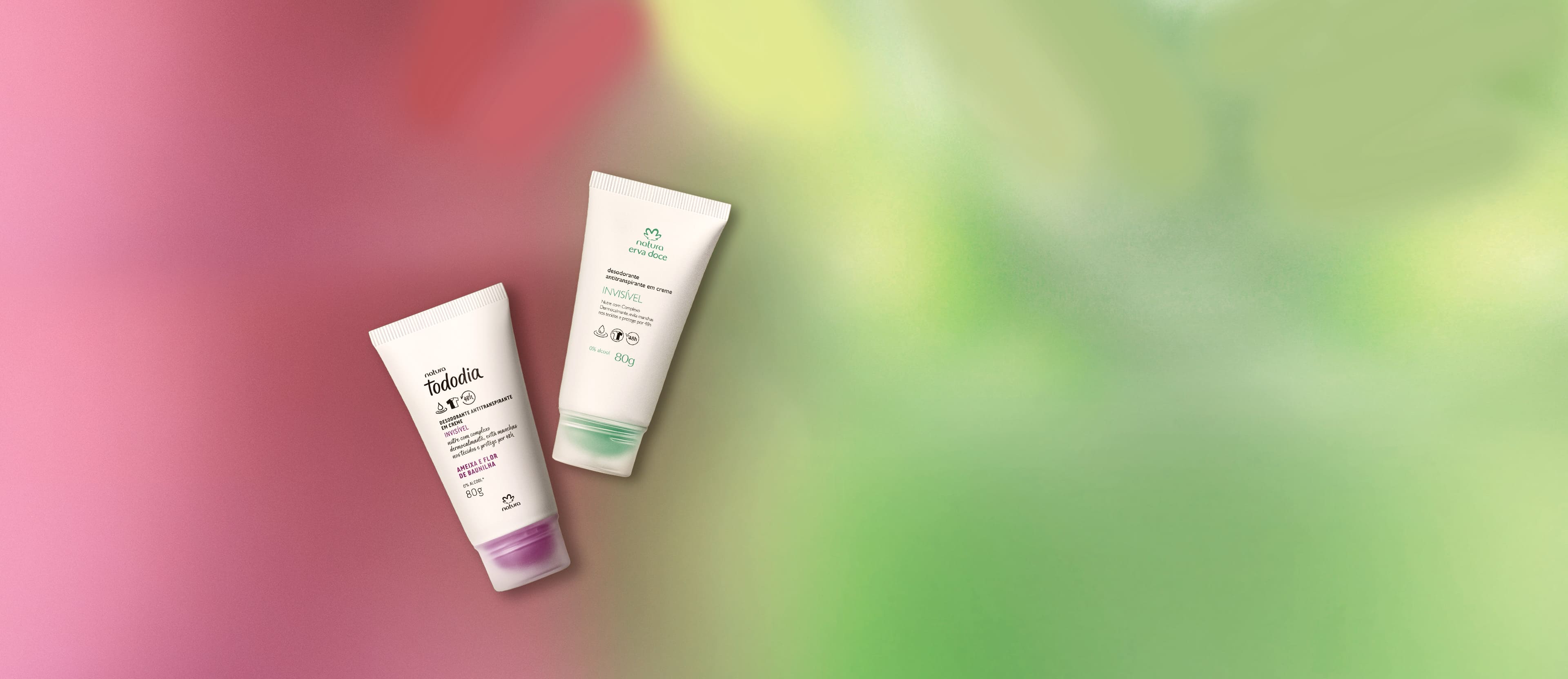 Kit Desodorantes em Creme Erva Doce e Tododia Ameixa e Flor de Baunilha (2 produtos)
