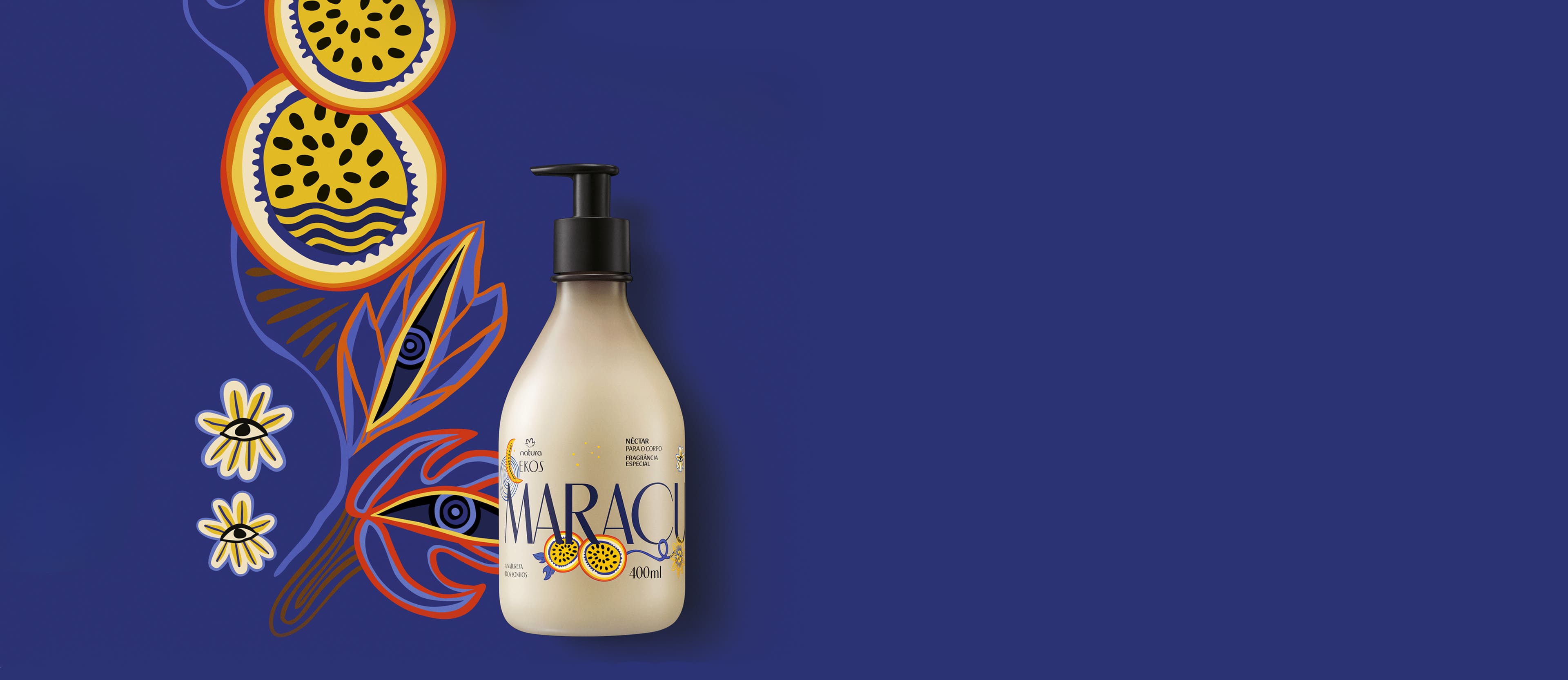 Néctar Desodorante Hidratante Corporal Ekos Maracujá Natureza dos Sonhos