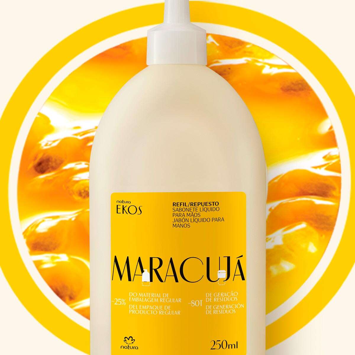 Refil Sabonete Líquido Para Mãos Maracujá Ekos