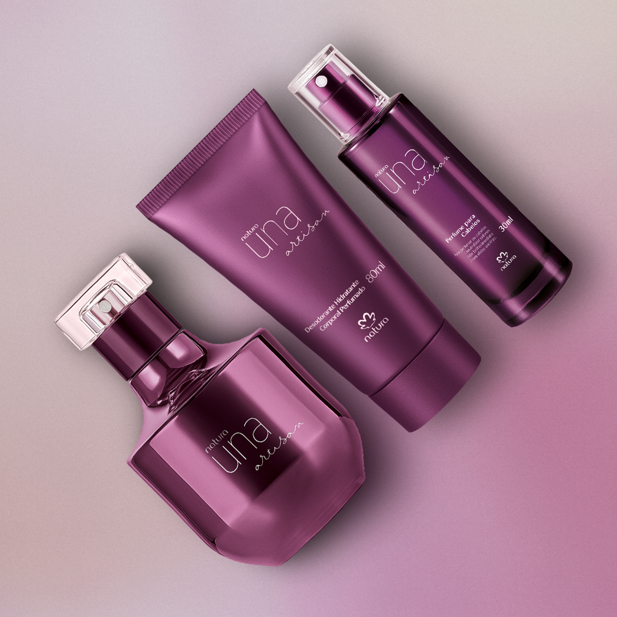 Presente Natura Una Artisan Edição Especial Perfumação Completa (3 produtos)