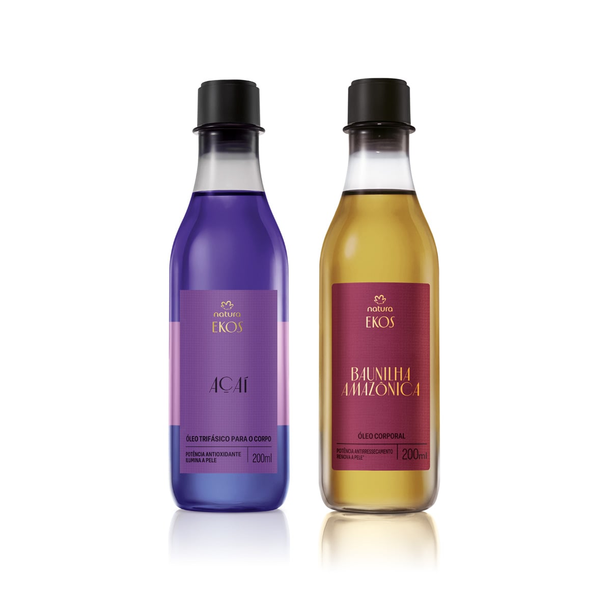 Kit Óleo Ekos Açaí e Baunilha Amazônica (2 produtos)