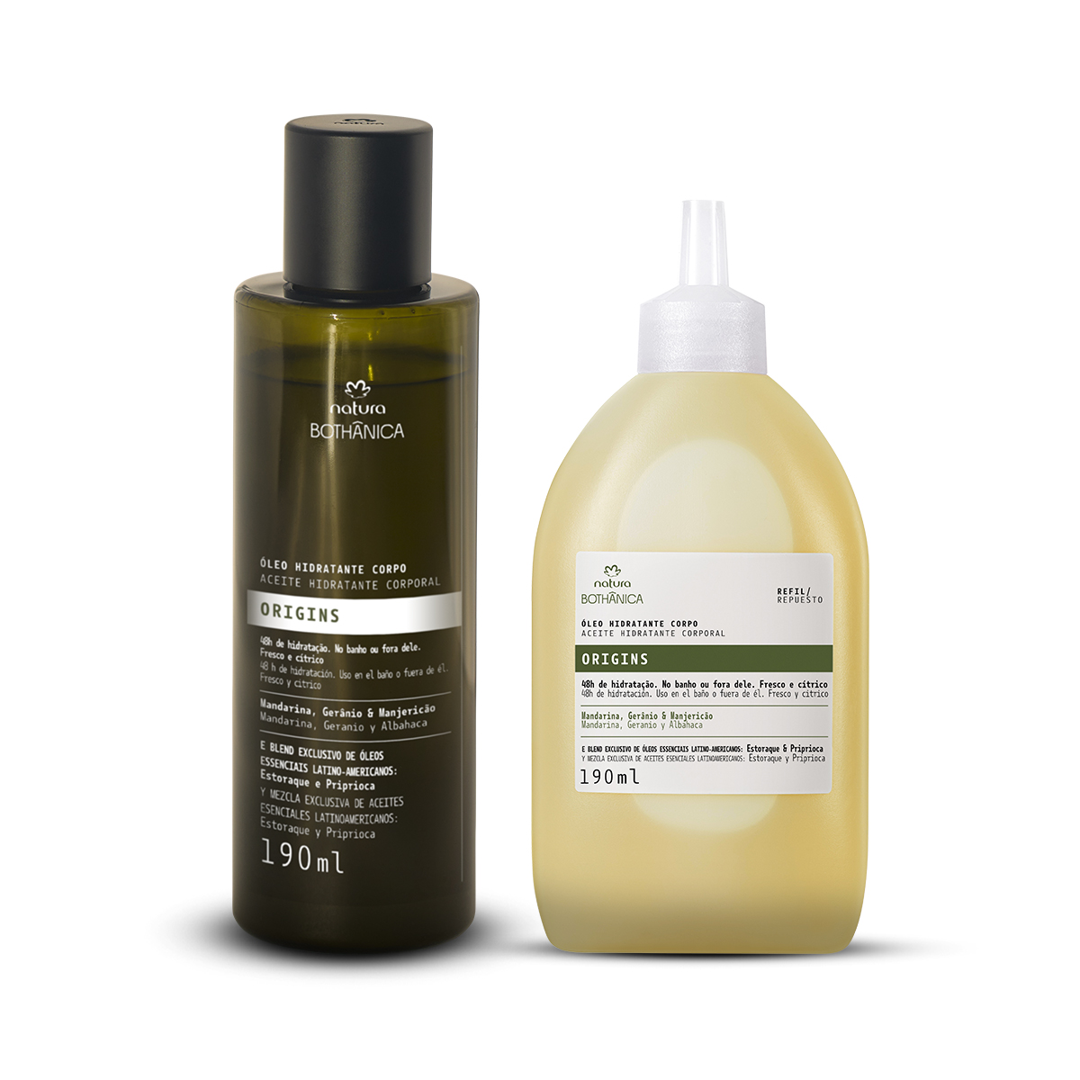 Kit Bothânica Óleo Hidratante Corporal Origins e Refil (2 produtos) Kit Bothânica Óleo Hidratante Corporal Origins e Refil (2 produtos)